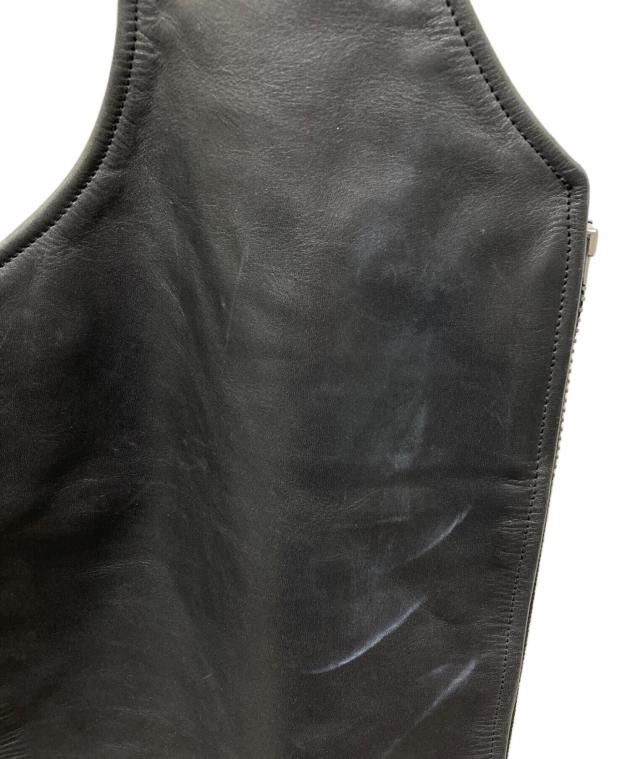 中古・古着通販】KADOYA (カドヤ) レザーチャップス ブラック サイズ