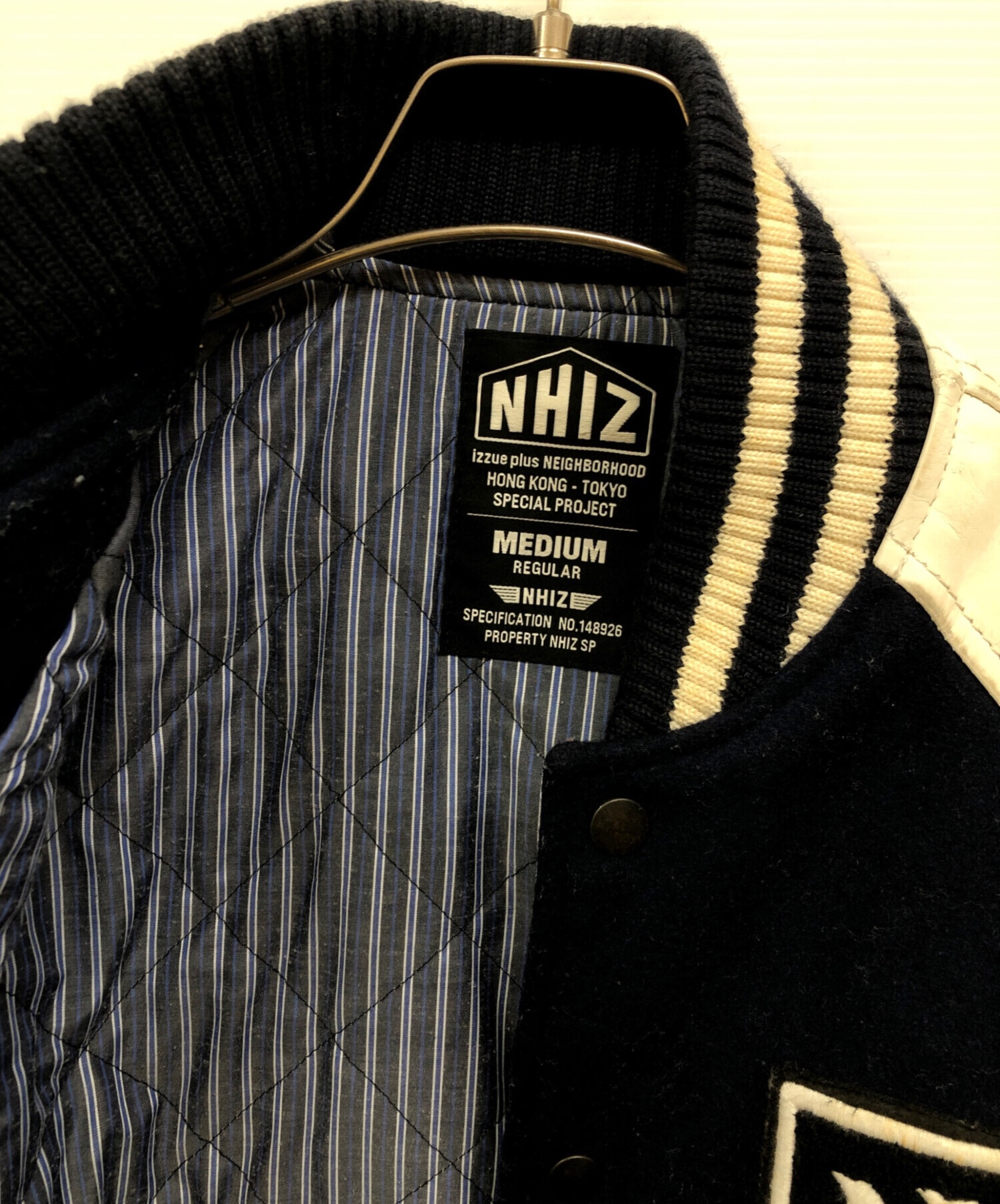 中古・古着通販】NEIGHBORHOOD (ネイバーフッド) スタジャン ネイビー