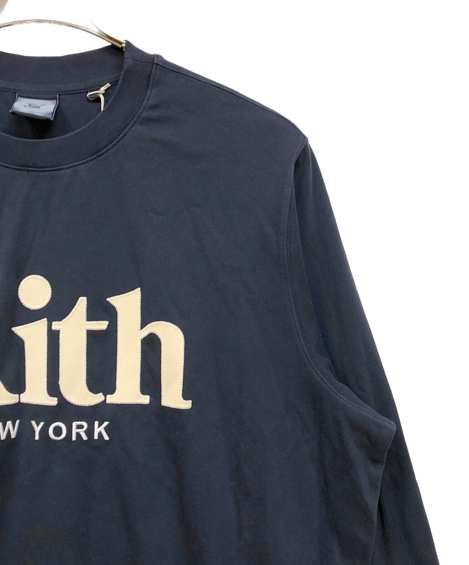 中古・古着通販】KITH (キス) ロゴスウェット ネイビー サイズ:XXL 未