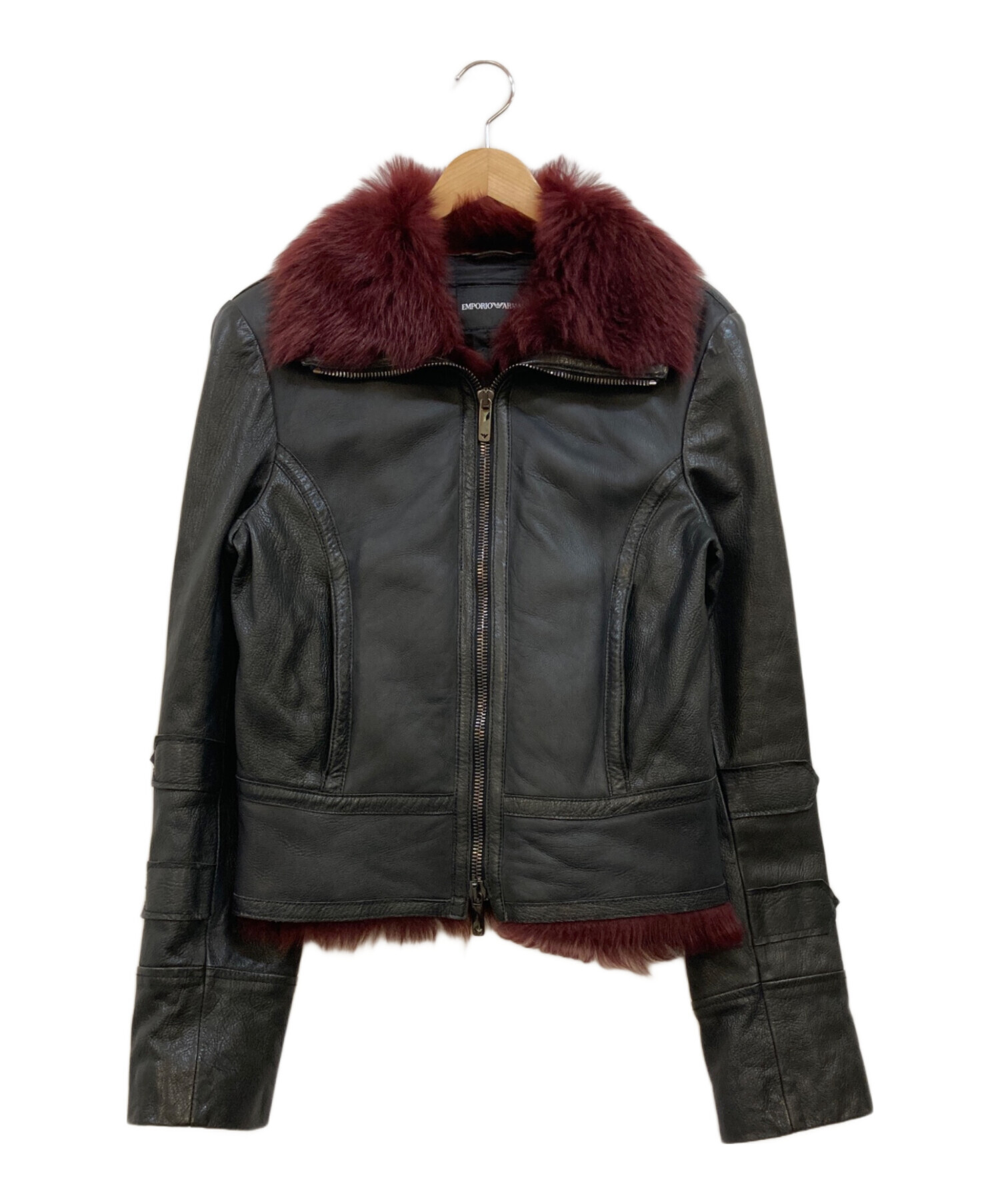 中古・古着通販】EMPORIO ARMANI (エンポリオアルマーニ) ファーレザー