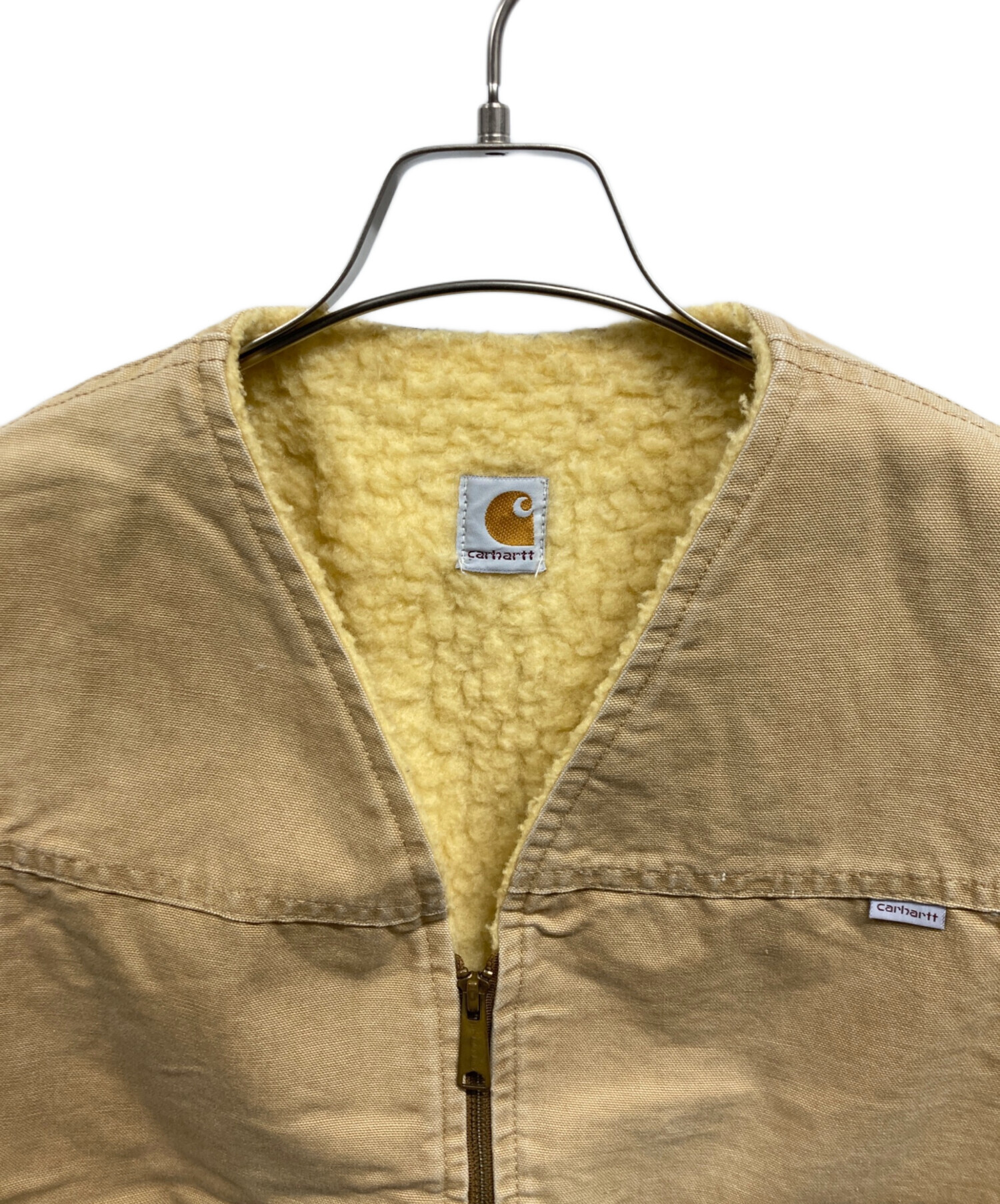 中古・古着通販】CarHartt (カーハート) 80Sダックベスト ベージュ