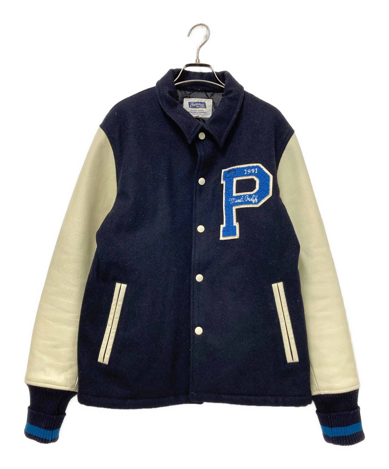 中古・古着通販】Pherrow's (フェローズ) スタジャン ネイビー