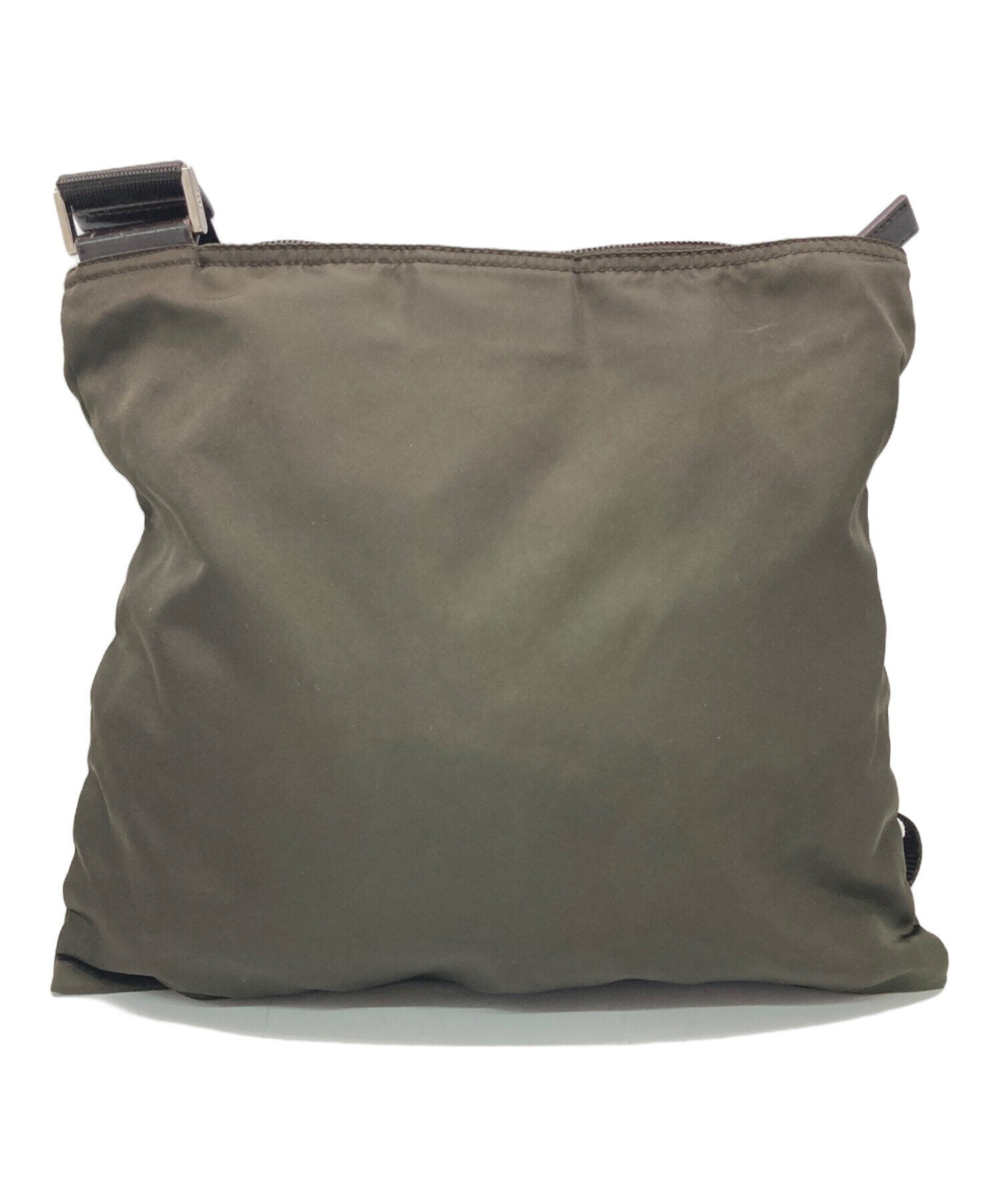 中古・古着通販】PRADA (プラダ) ナイロンショルダーバッグ カーキ