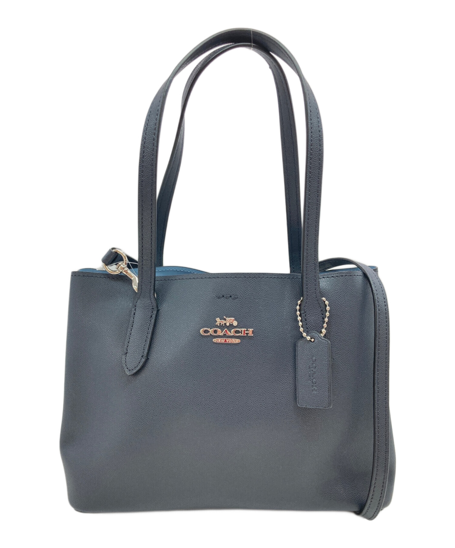 中古・古着通販】COACH (コーチ) 2WAYショルダーバッグ ネイビー