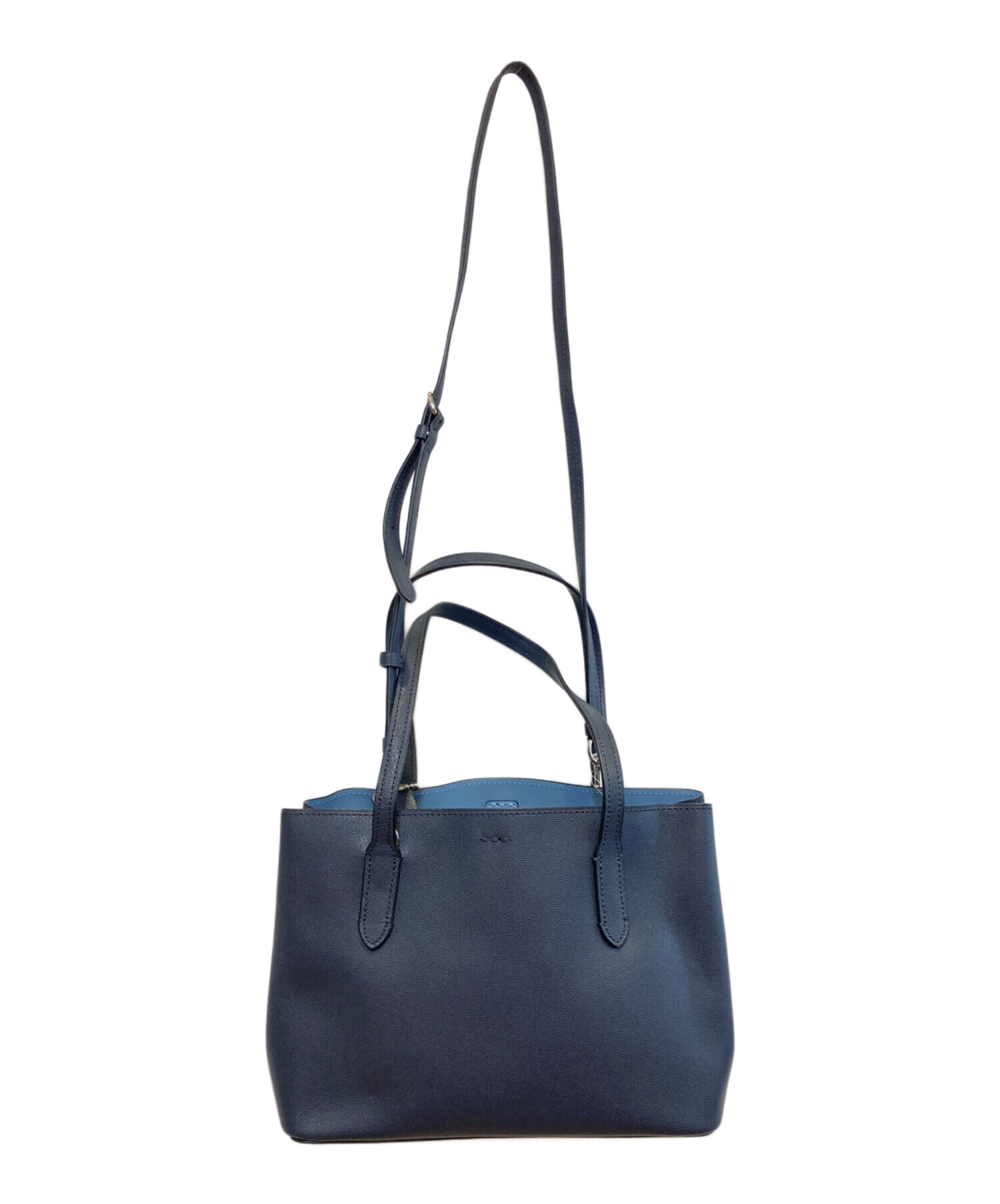 中古・古着通販】COACH (コーチ) 2WAYショルダーバッグ ネイビー