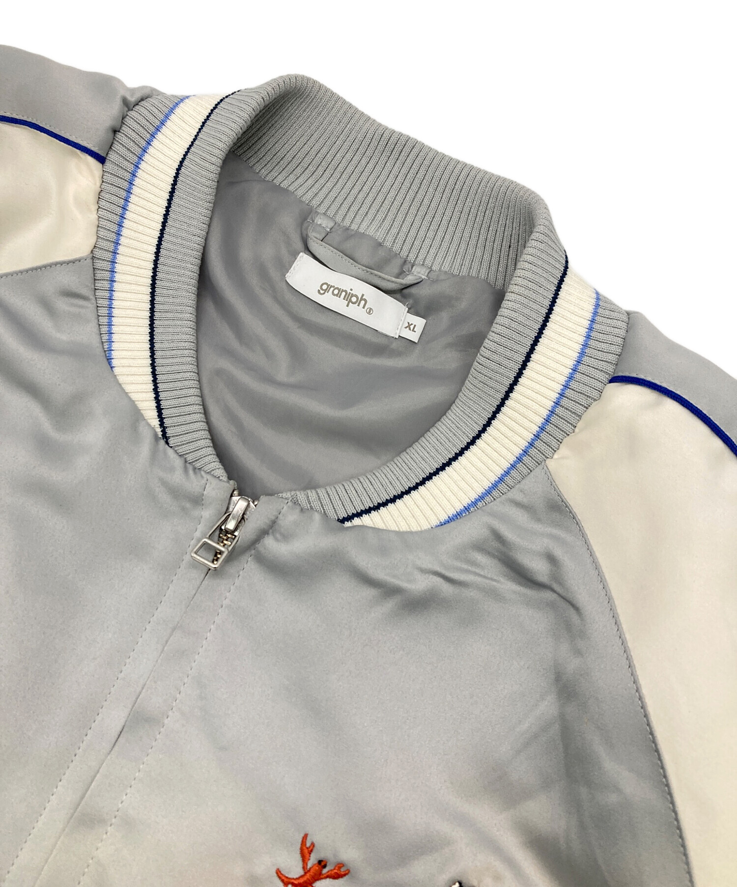 中古・古着通販】graniph (グラニフ) IKAKU富士山スカジャン グレー