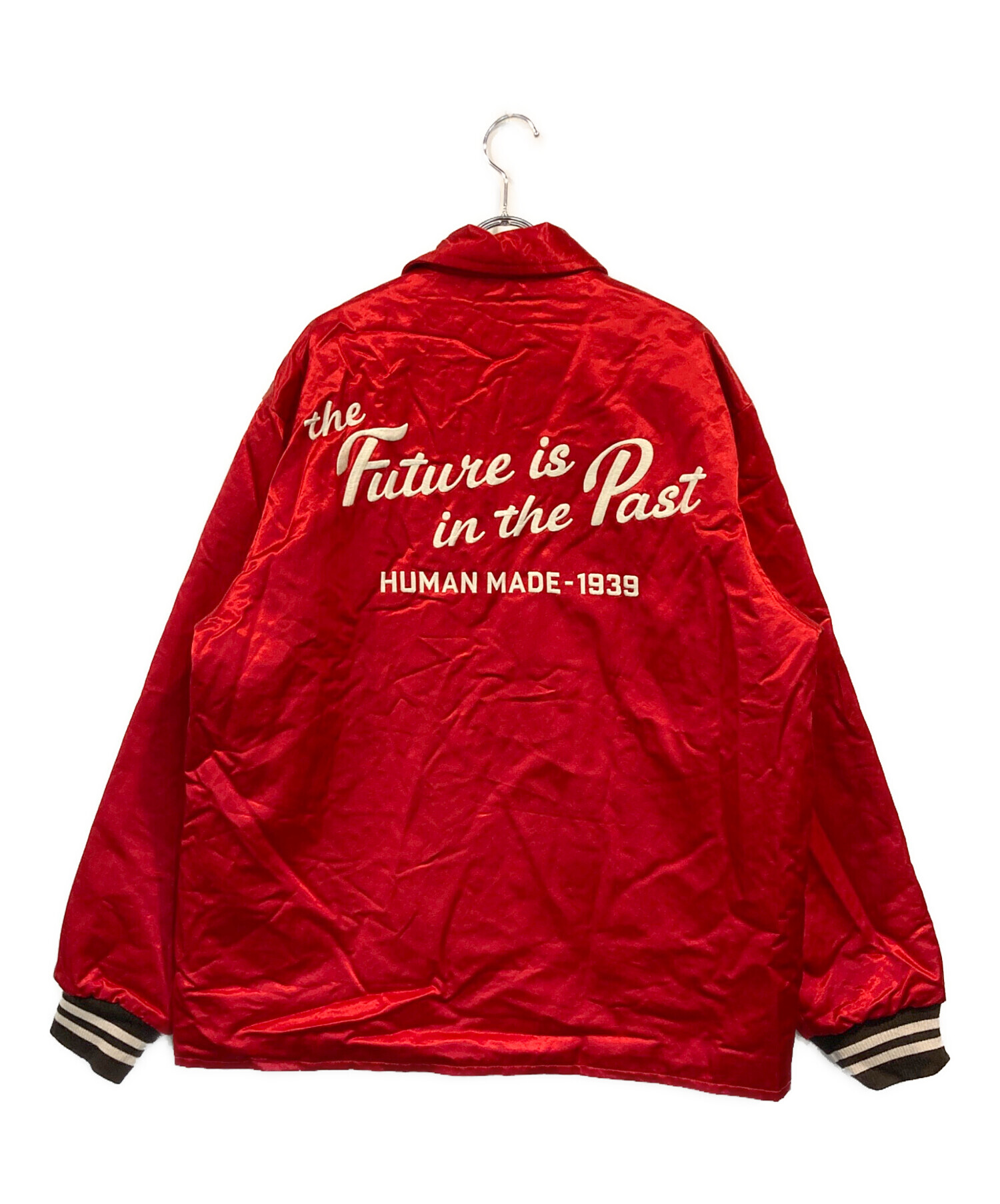 中古・古着通販】HUMAN MADE (ヒューマンメイド) SATIN JACKET レッド