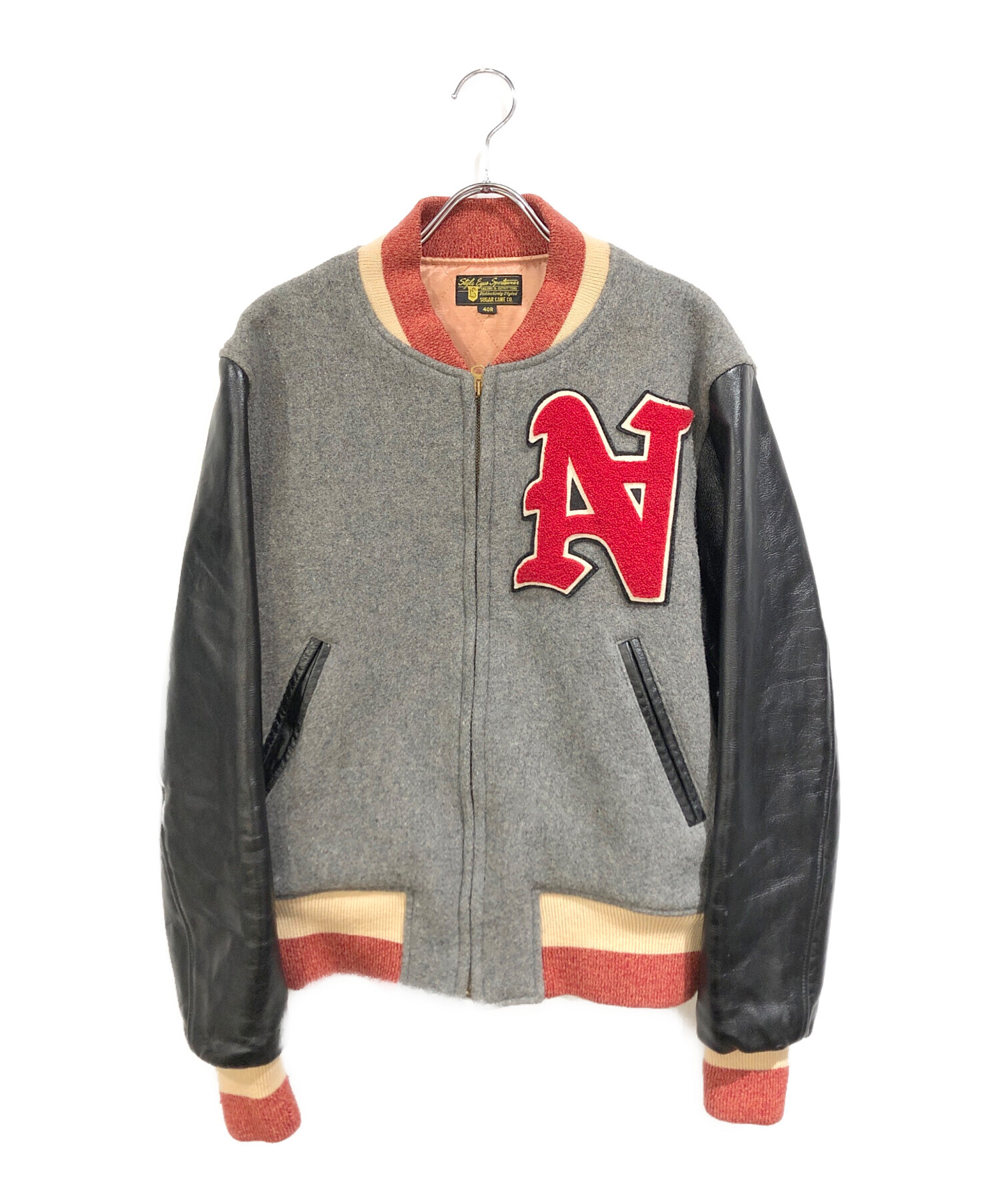 中古・古着通販】SUGAR CANE (シュガーケーン) スタジャン ブラック