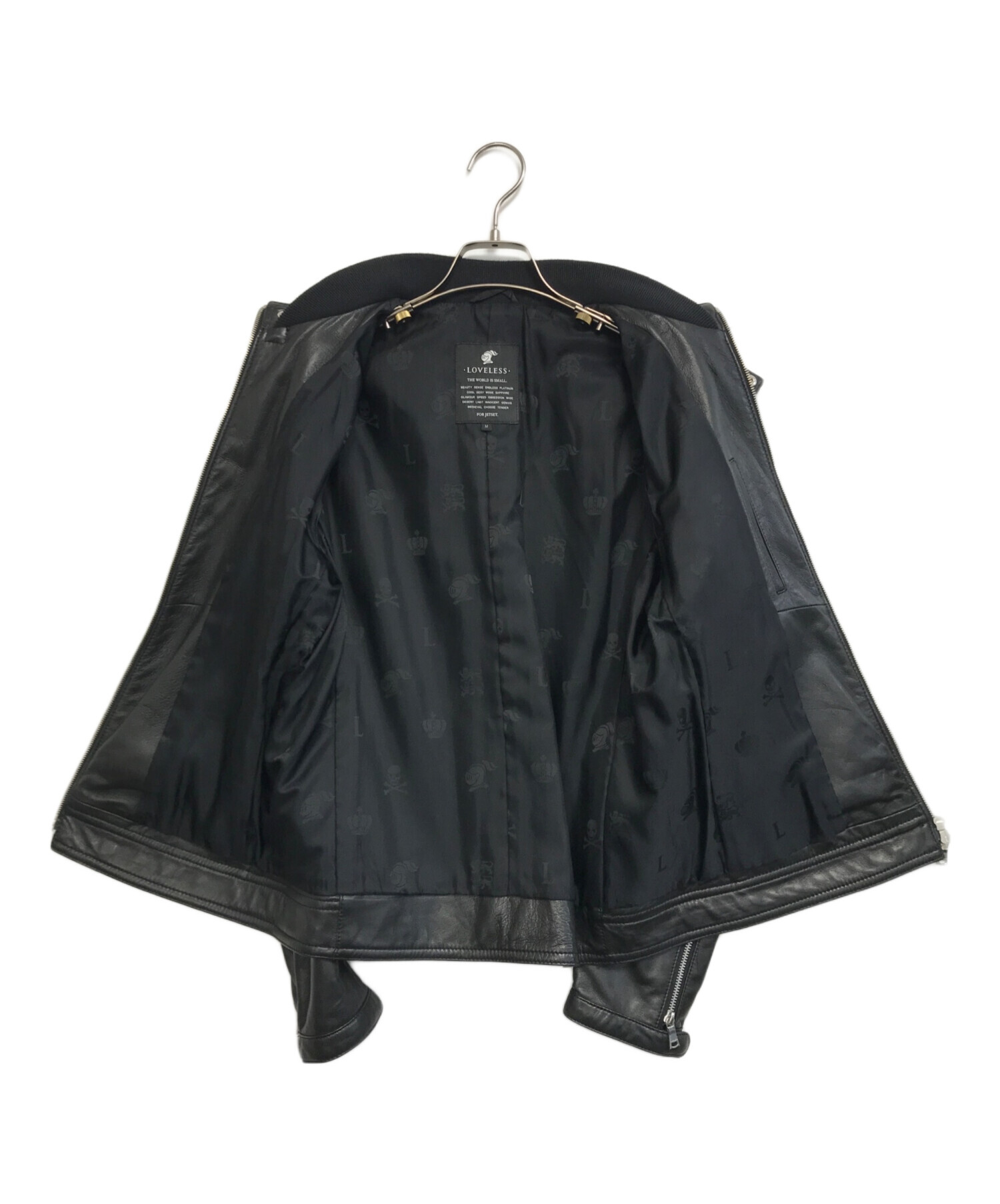 中古・古着通販】LOVELESS (ラブレス) レザージャケット ブラック