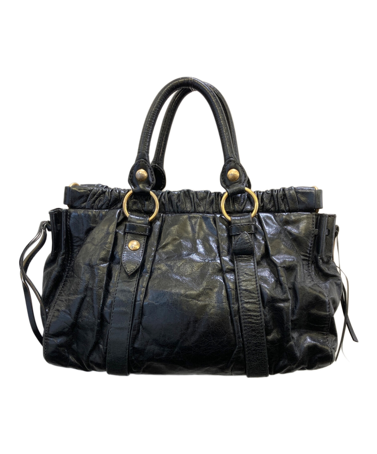 中古・古着通販】MIU MIU (ミュウミュウ) vitello lux レザー2WAY