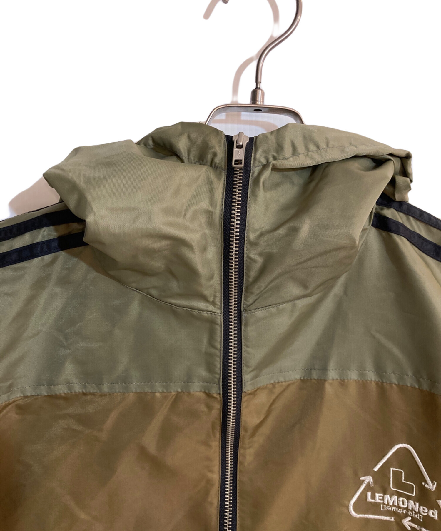 中古・古着通販】LEMONeD (レモネード) ラインパーカー オリーブ
