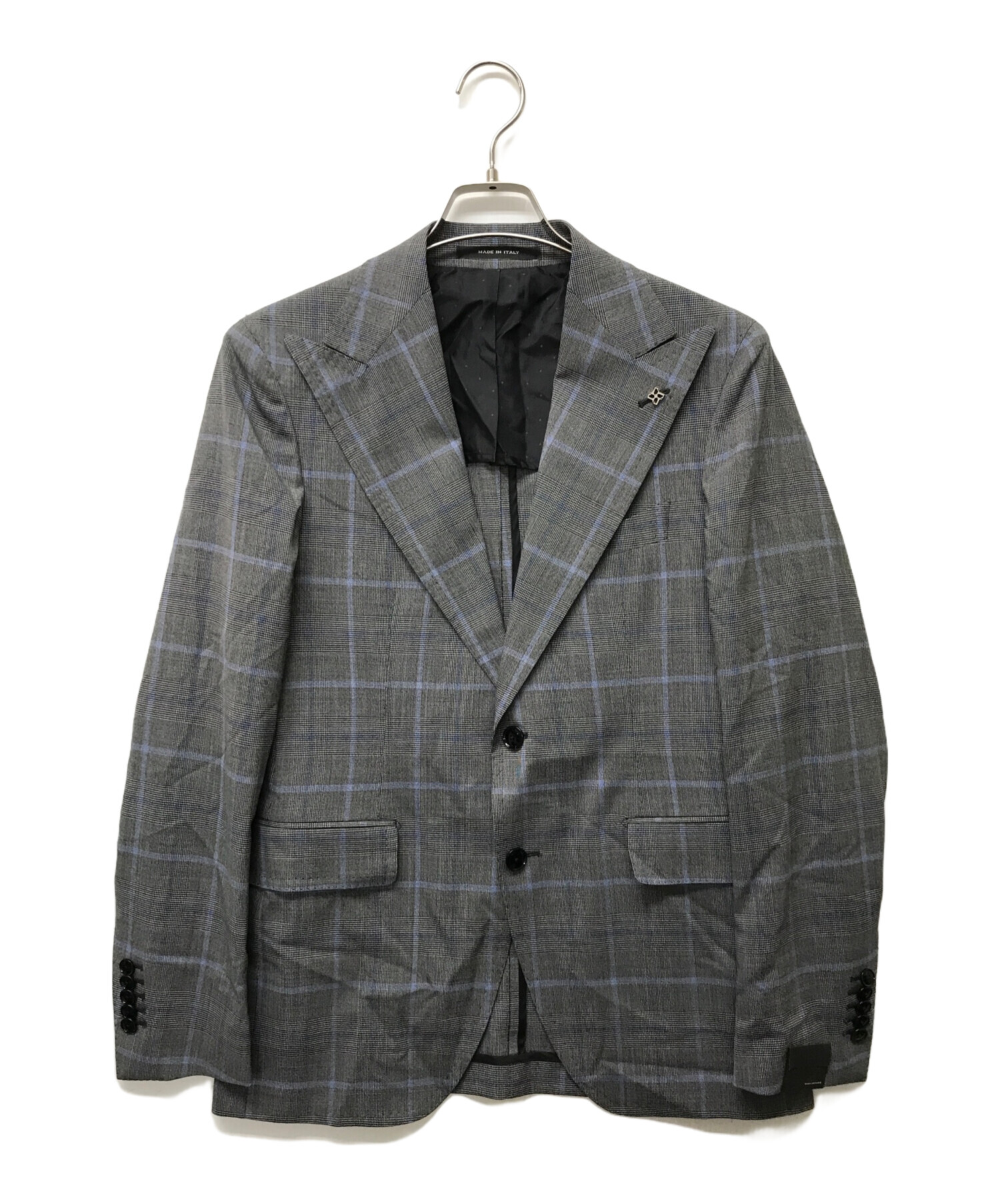 中古・古着通販】TAGLIATORE (タリアトーレ) ピークドラペル2Bグレン