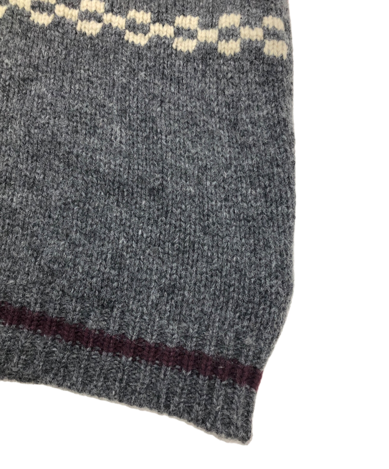 中古・古着通販】UNDERCOVER (アンダーカバー) 有刺鉄線ニット グレー