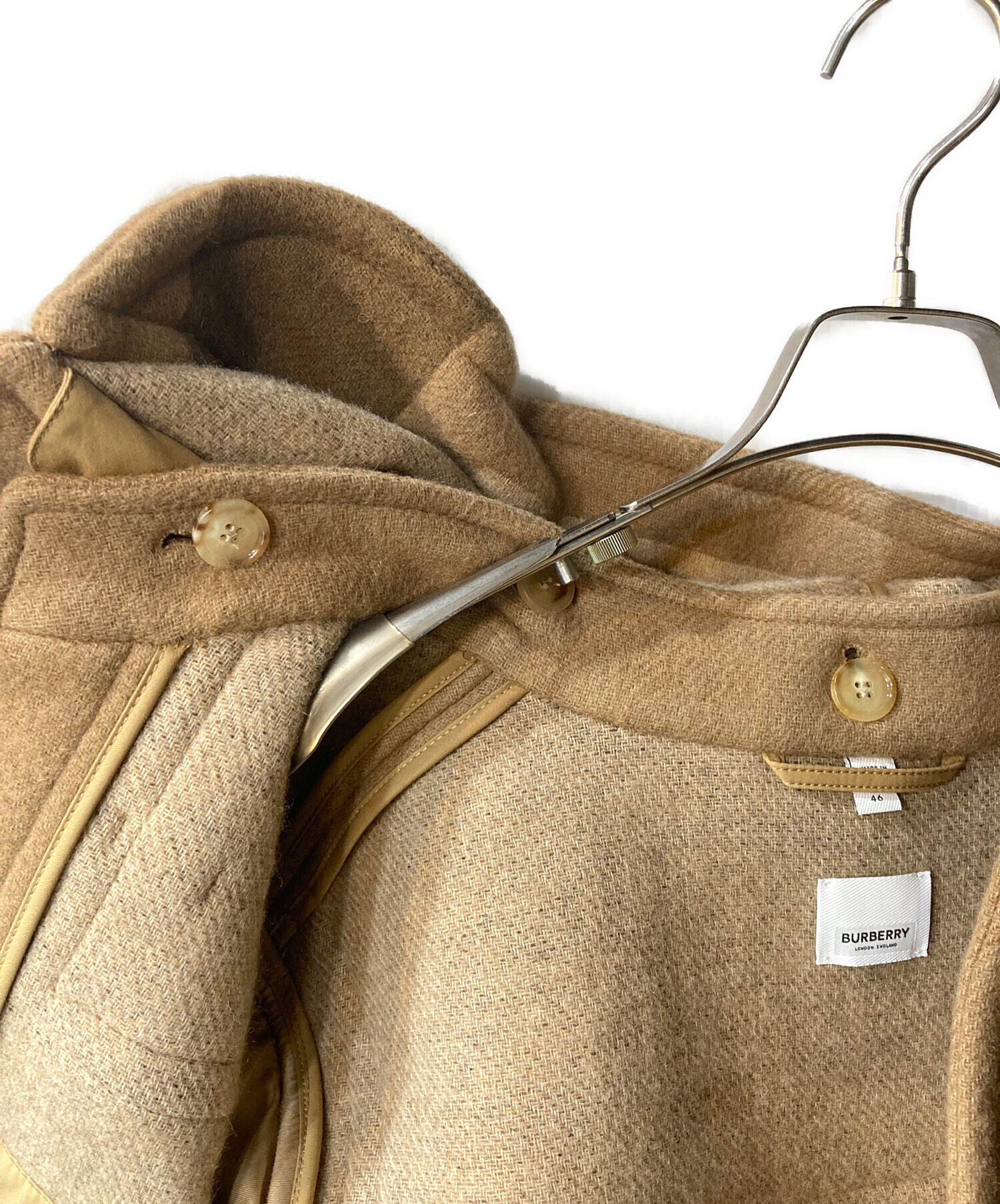 中古・古着通販】BURBERRY (バーバリー) ダッフルコート ベージュ