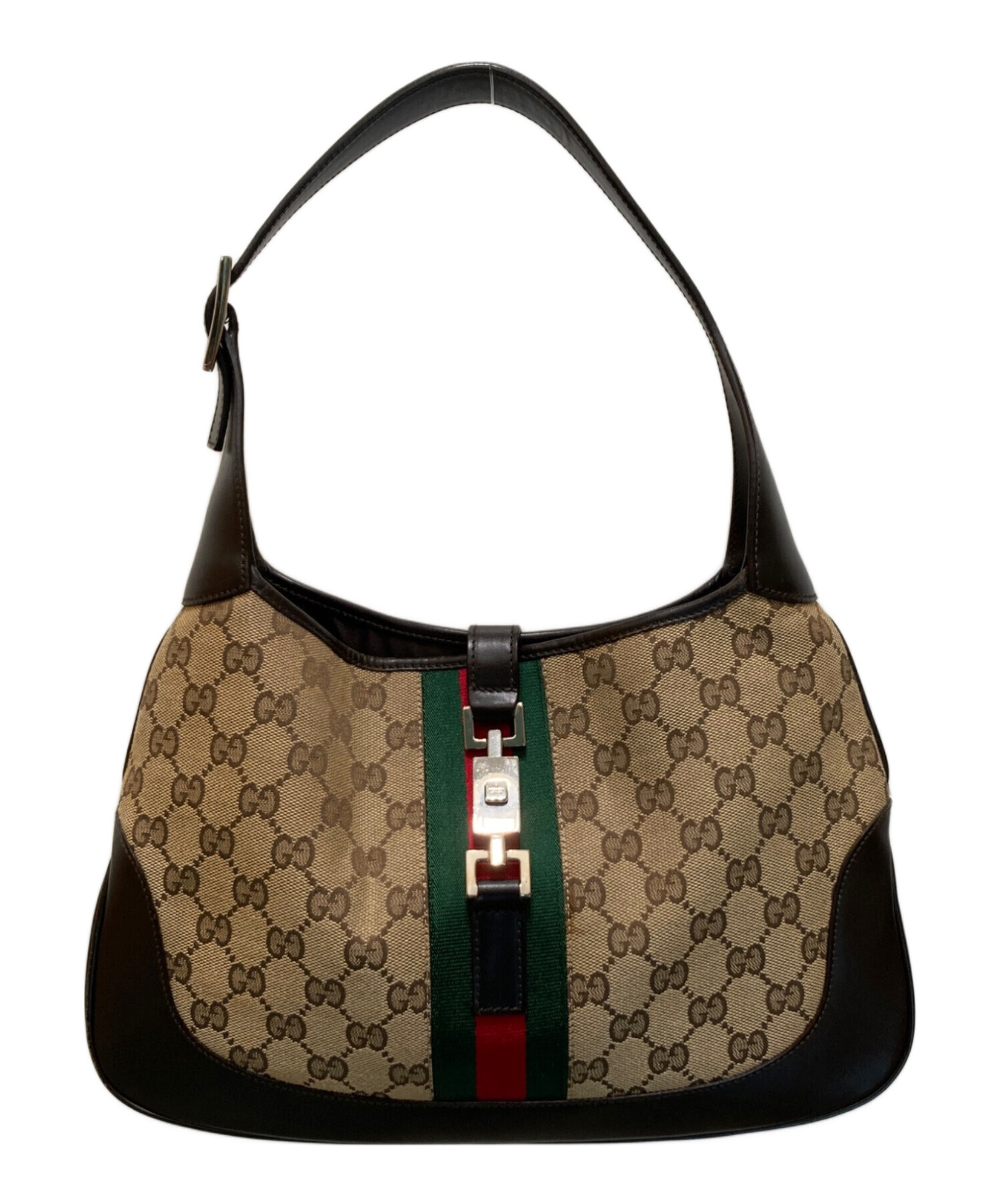 中古・古着通販】GUCCI (グッチ) ジャッキー GGキャンバスショルダー