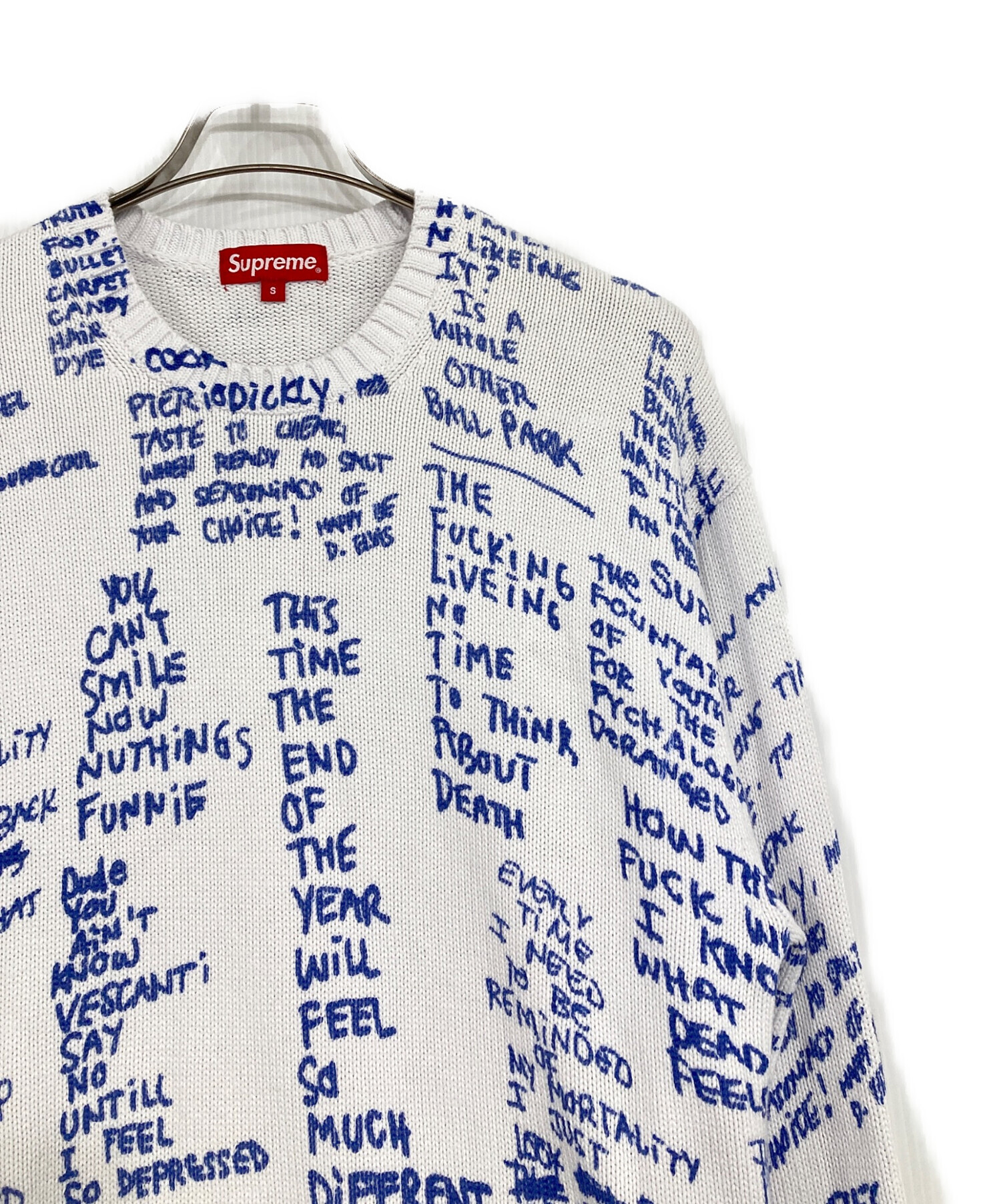 中古・古着通販】SUPREME (シュプリーム) GONZ POEMS SWEATER/ゴンズ