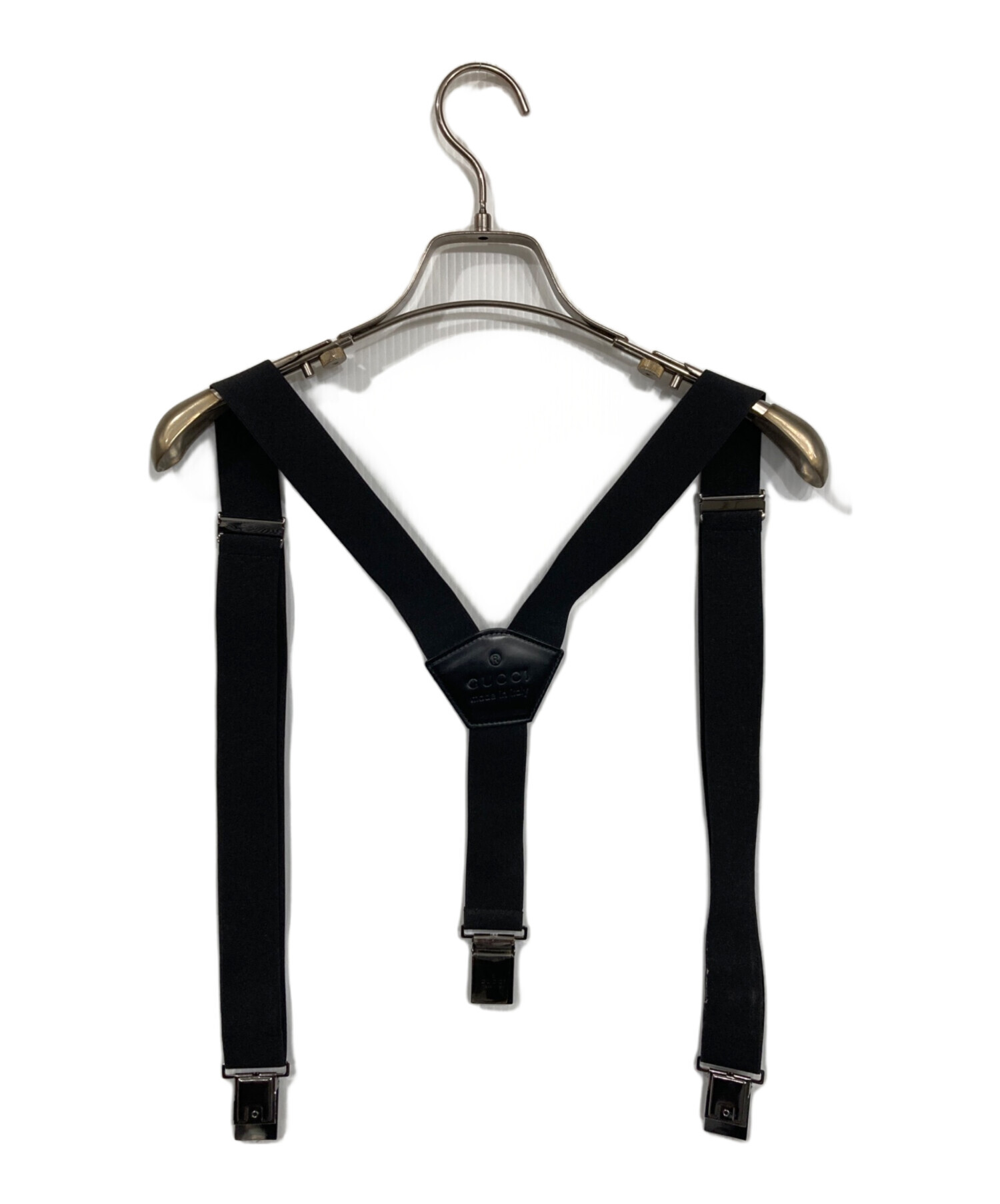 中古・古着通販】GUCCI (グッチ) サスペンダー ブラック｜ブランド