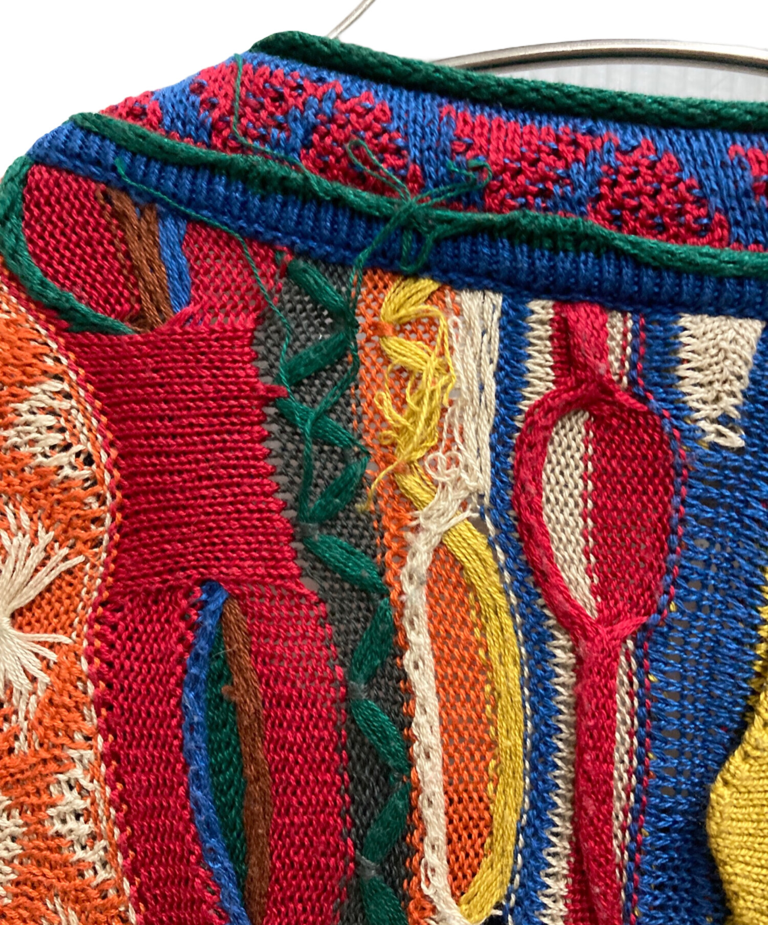 中古・古着通販】Coogi (クージー) 3Dケーブルニット マルチカラー