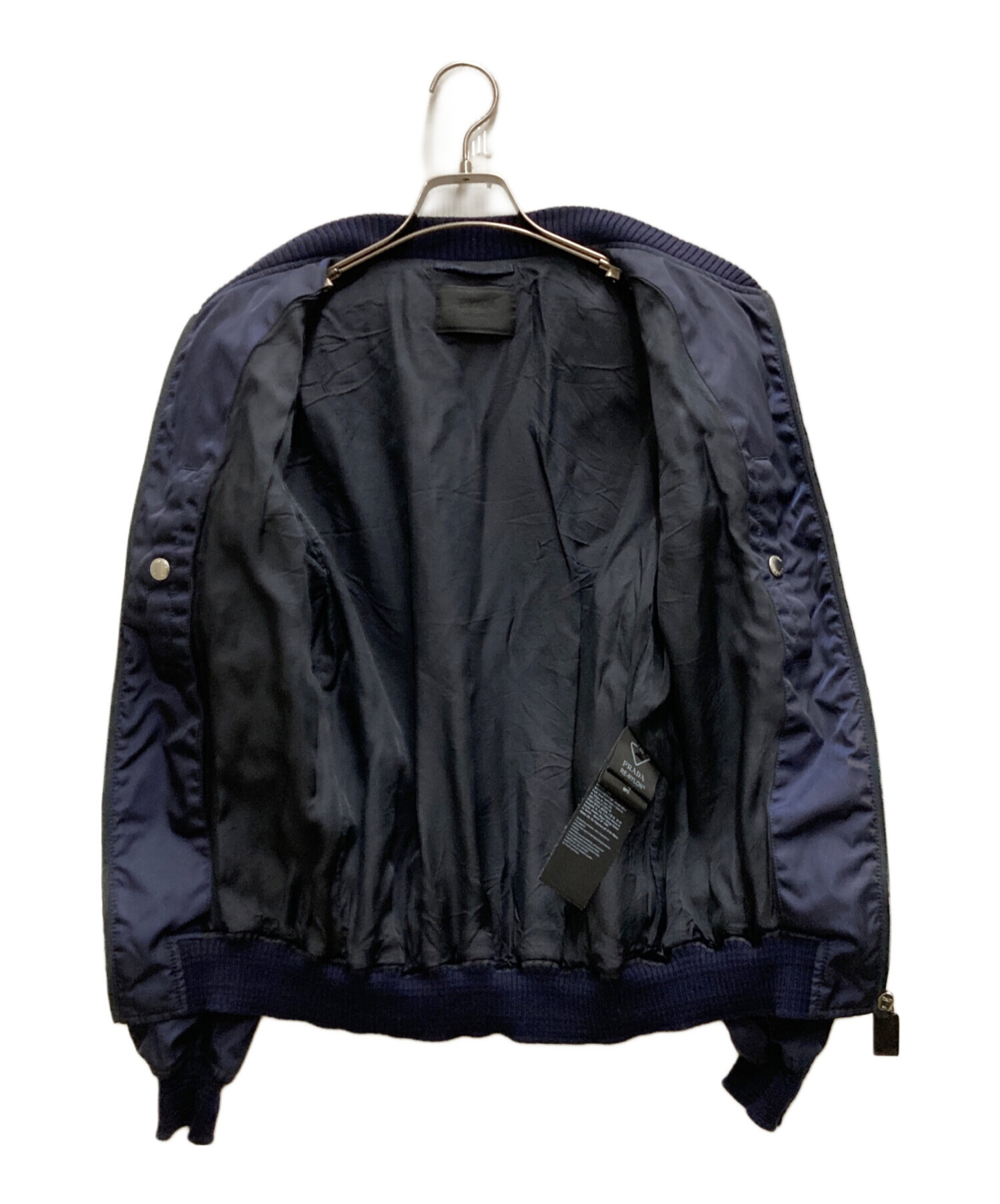 中古・古着通販】PRADA (プラダ) ナイロンボンバージャケット ネイビー