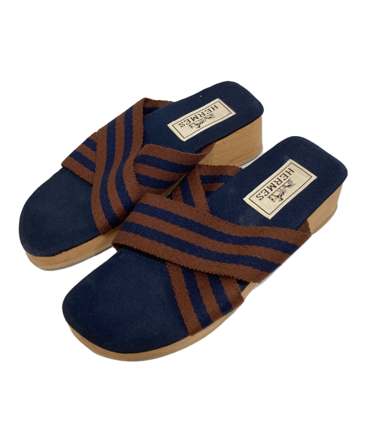 中古・古着通販】HERMES (エルメス) フールトゥ ウッドソールサンダル