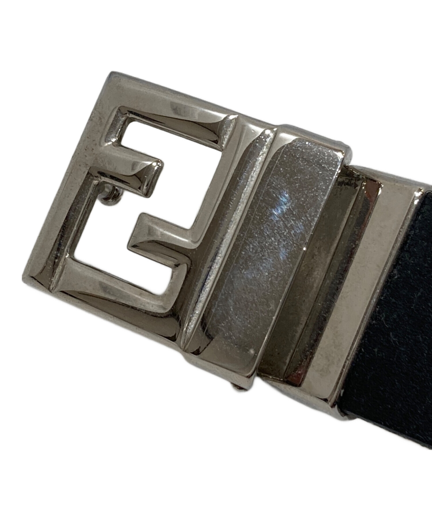 中古・古着通販】FENDI (フェンディ) ズッカロゴバックルレザーベルト