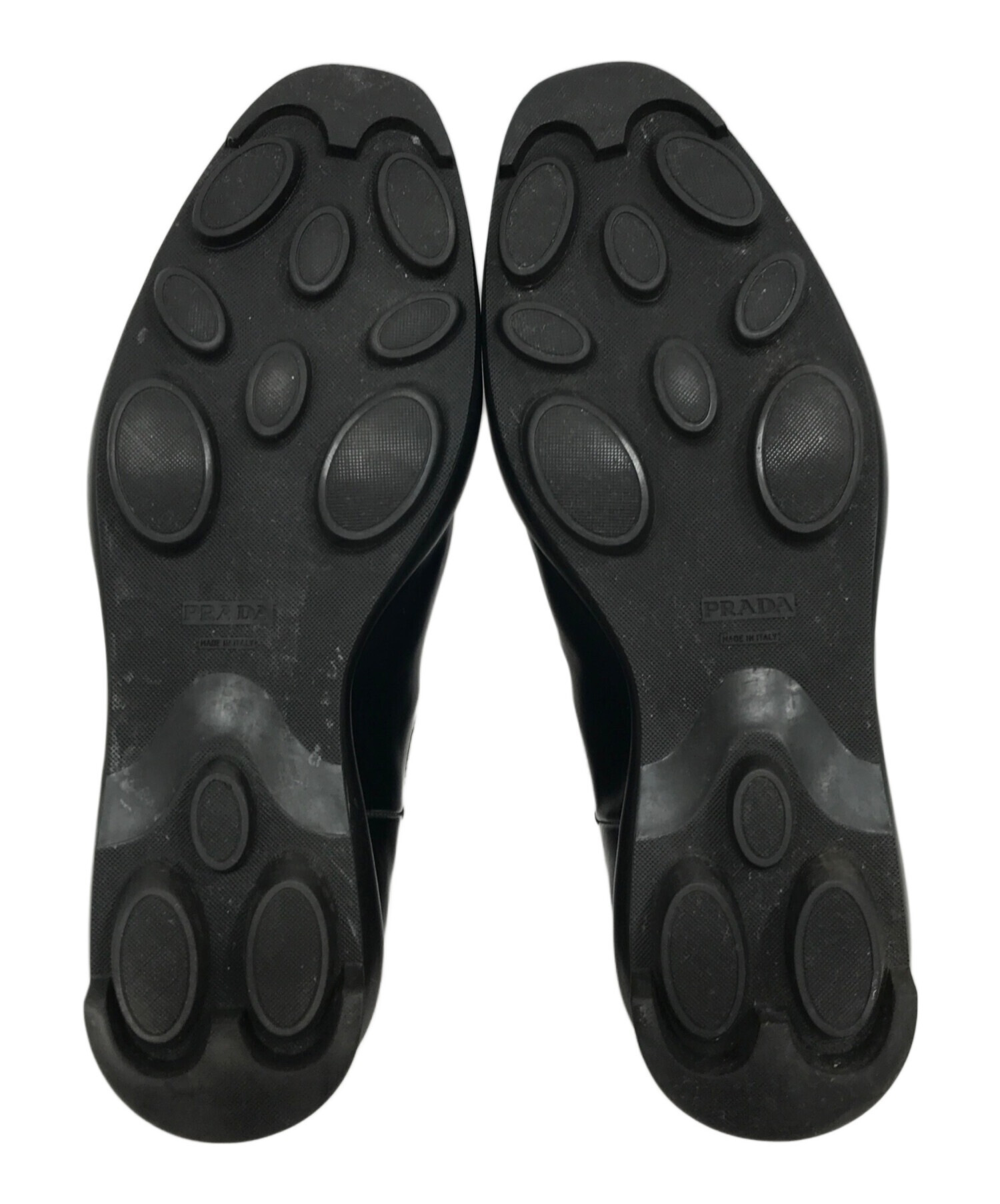 中古・古着通販】PRADA (プラダ) ショートブーツ ブラック サイズ