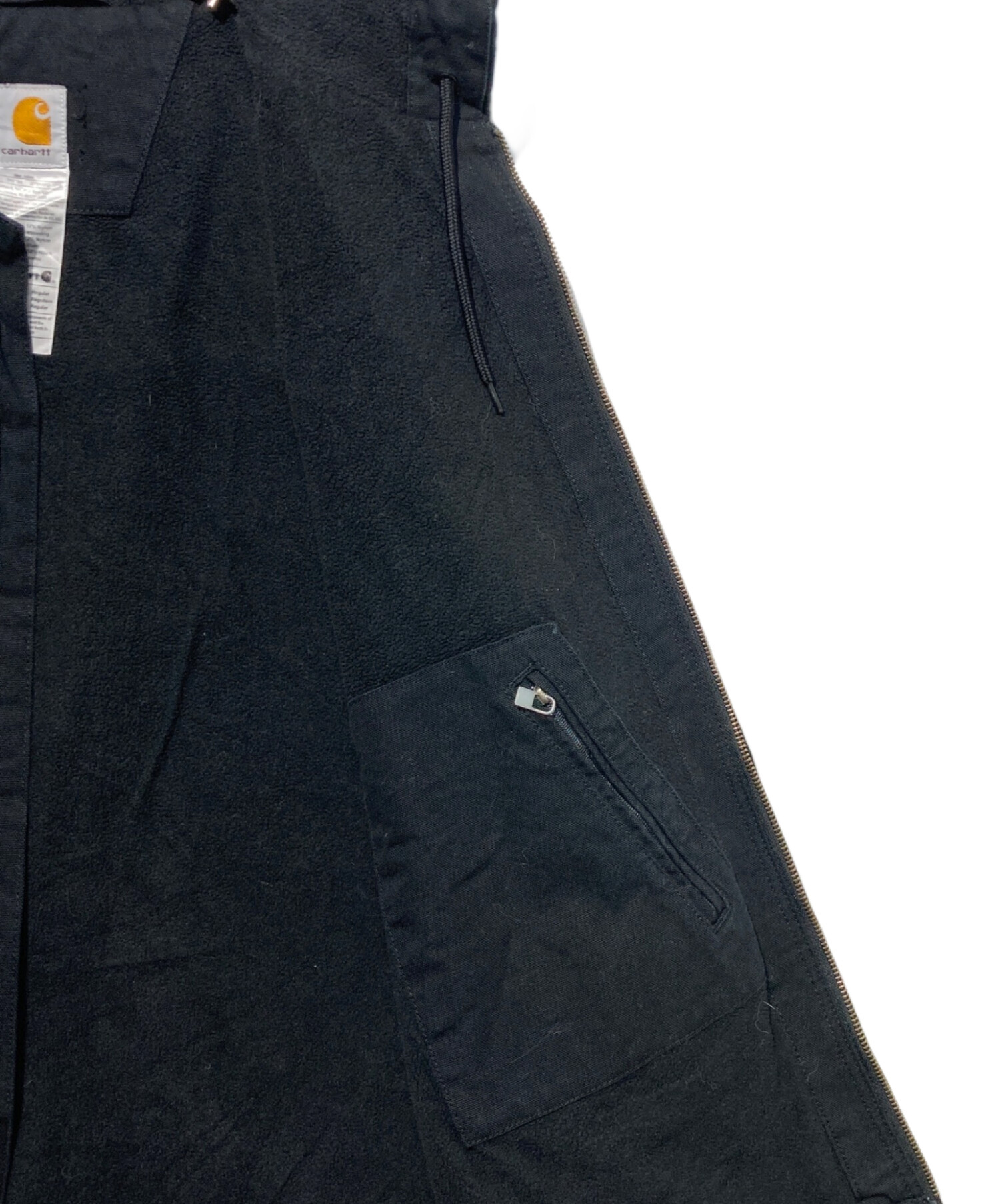 中古・古着通販】CarHartt (カーハート) ダックワークベスト ブラック