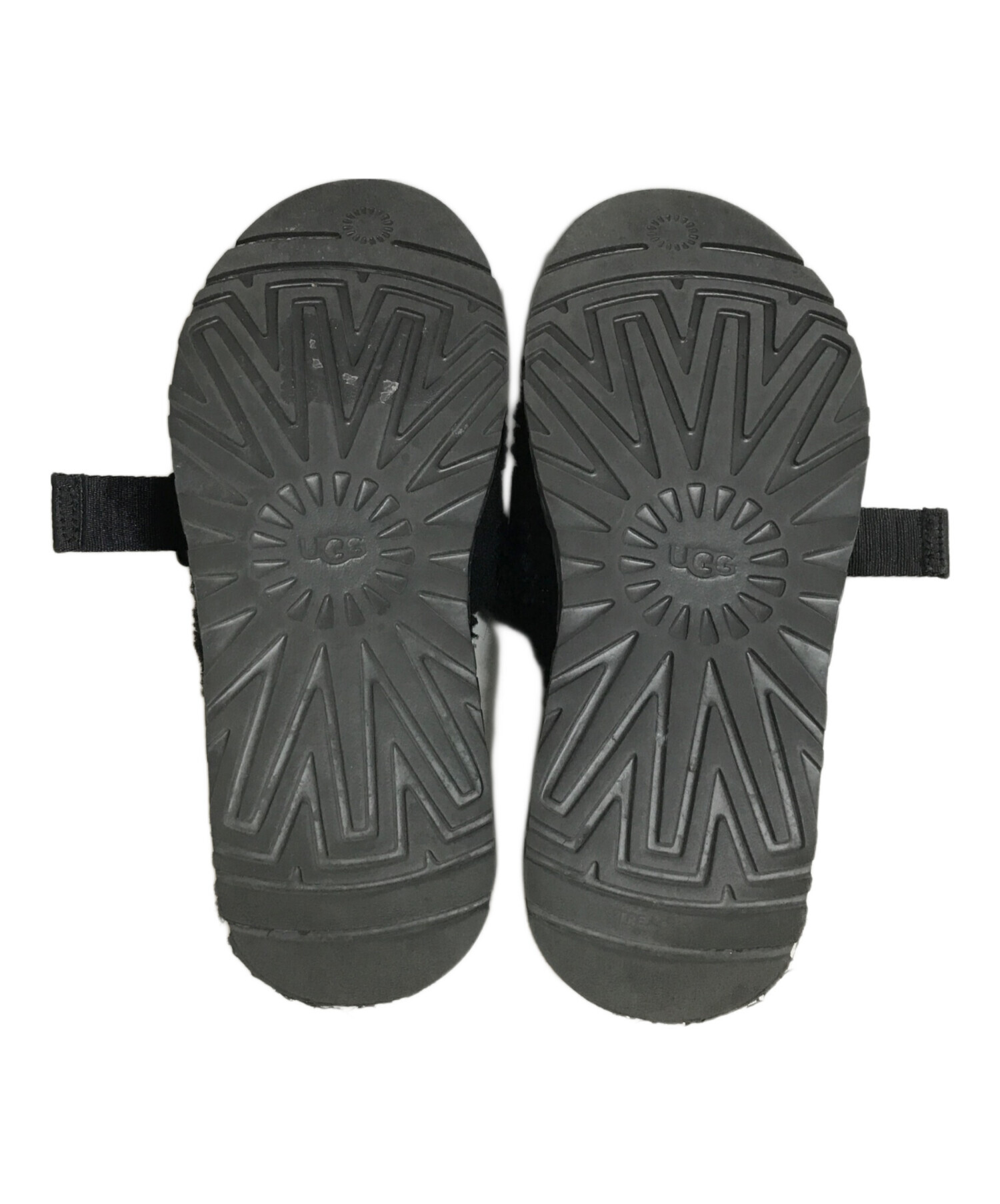 中古・古着通販】UGG (アグ) ファーサンダル ブラック サイズ:25