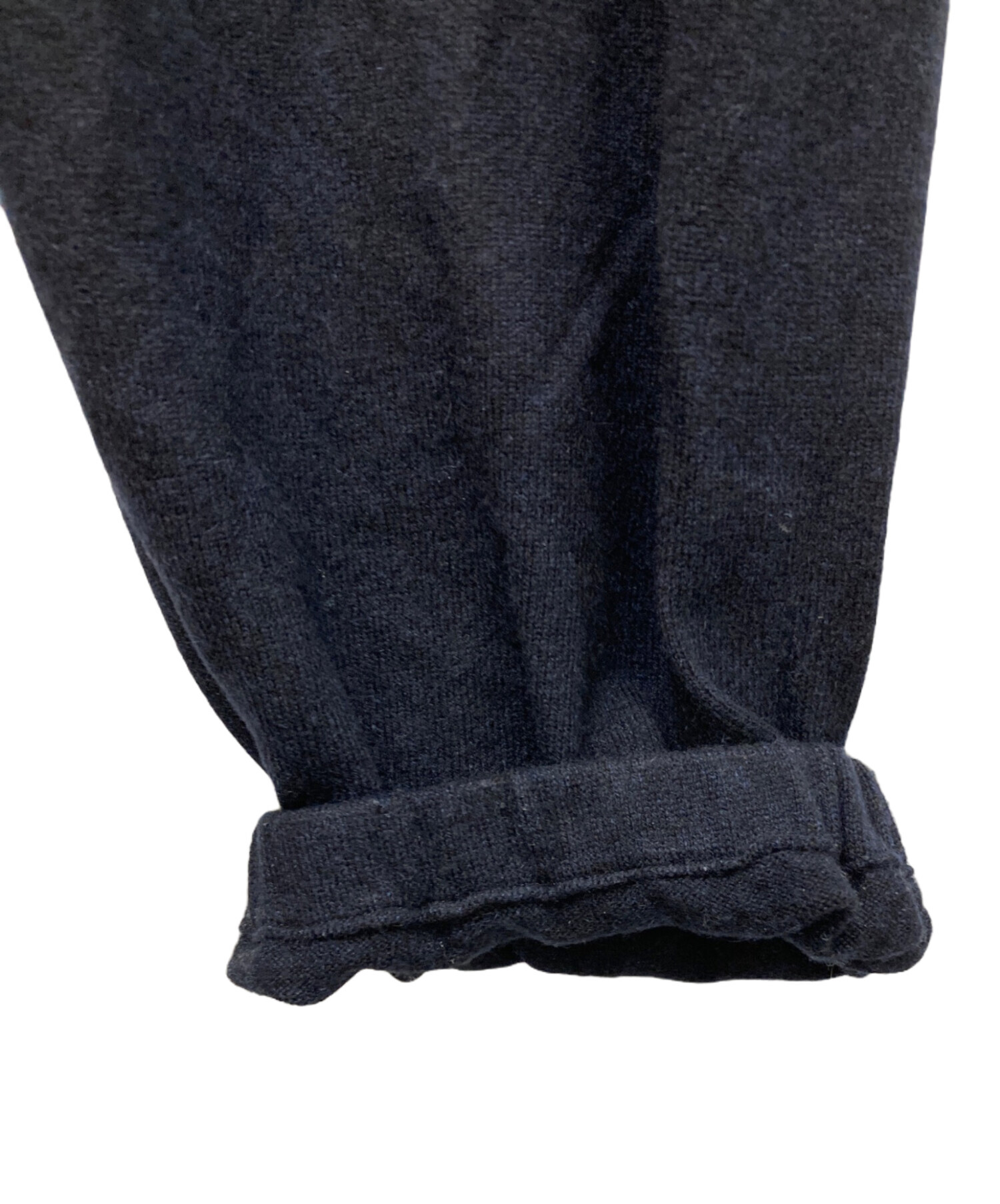 中古・古着通販】COMOLI (コモリ) カシミヤニットパンツ ネイビー