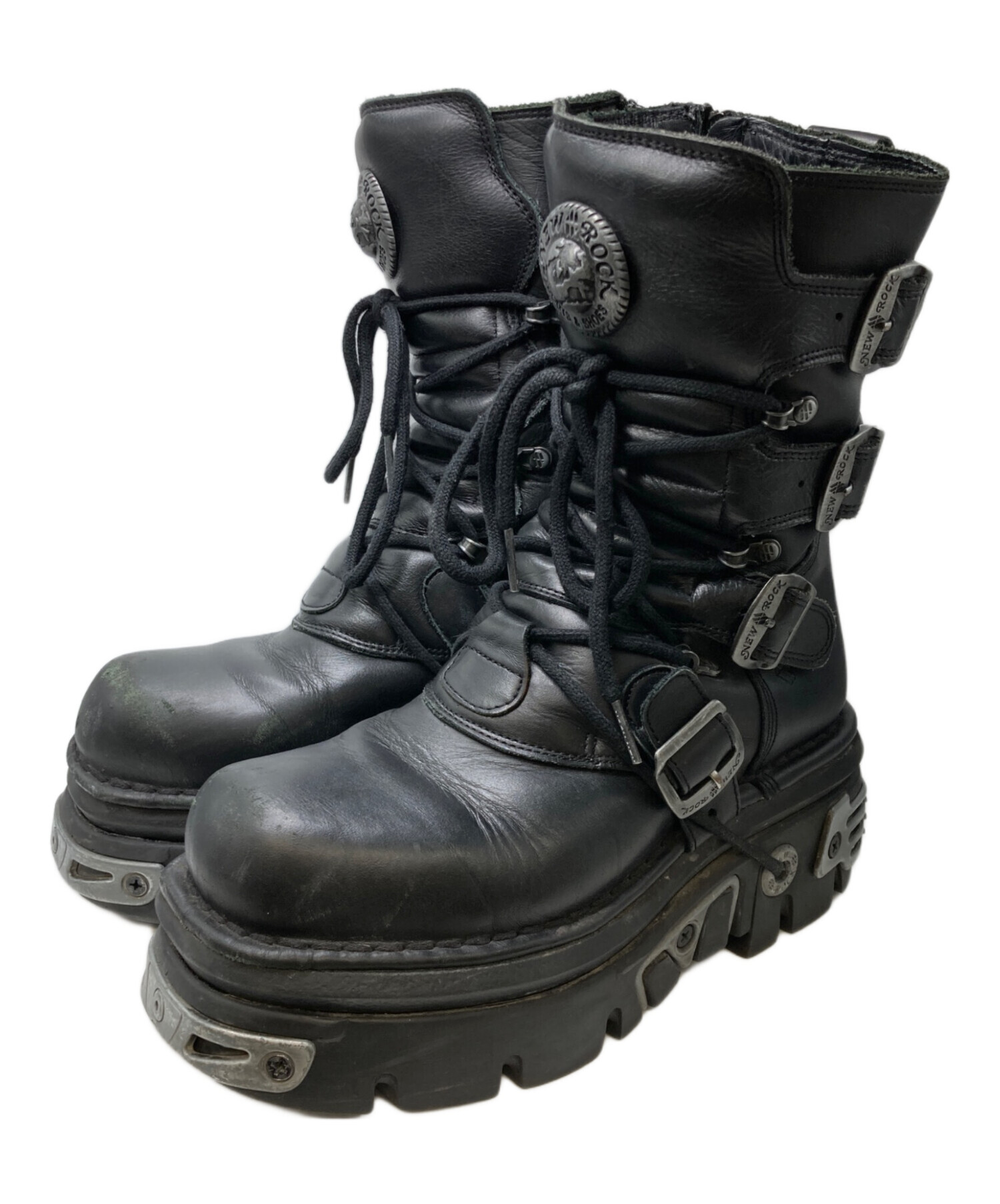 中古・古着通販】NEW ROCK (ニューロック) サイドジップブーツ