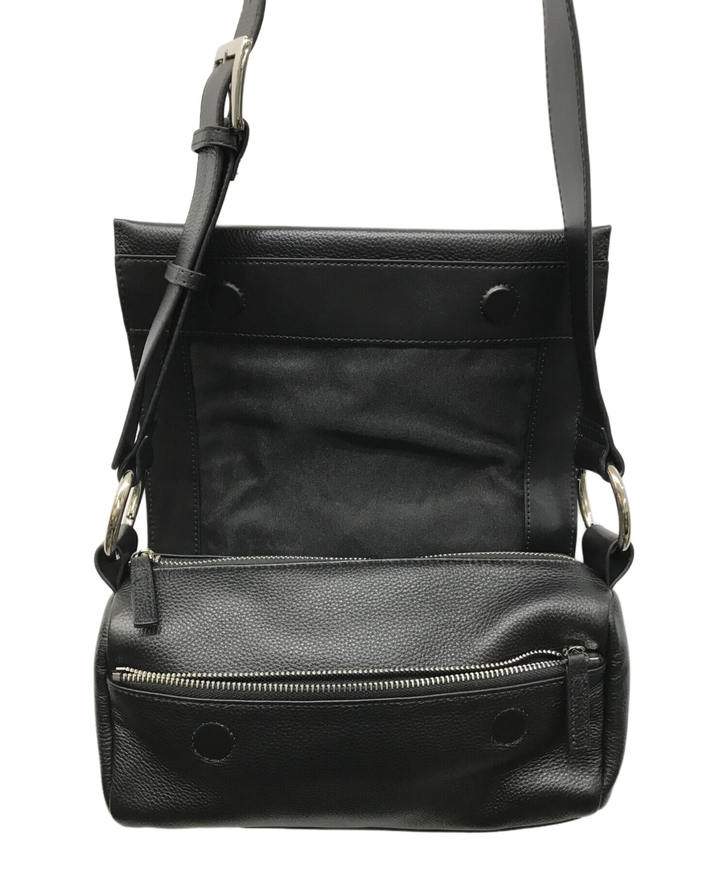 中古・古着通販】BEARDSLEY (ビアズリー) レザーボディバッグ ブラック