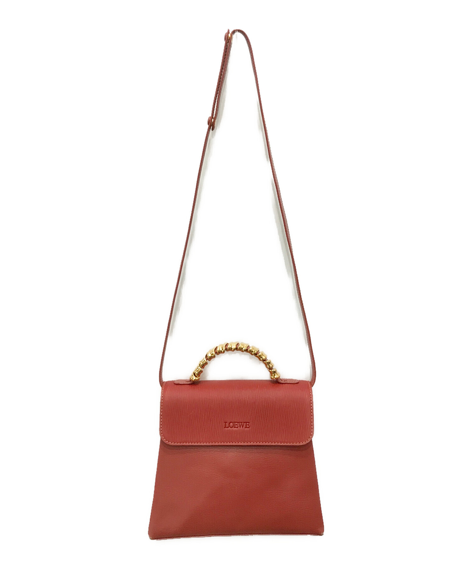 中古・古着通販】LOEWE (ロエベ) ベラスケス 2WAYハンドバッグ レッド