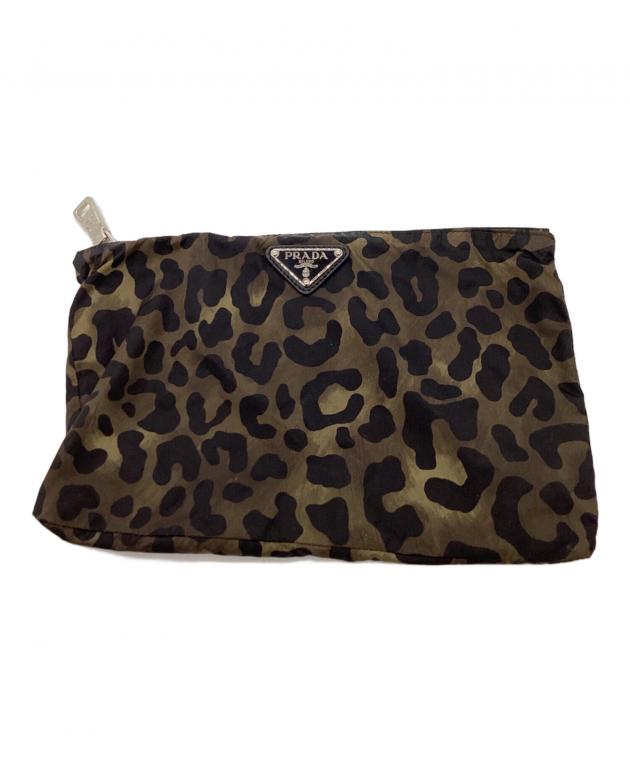 中古・古着通販】PRADA (プラダ) ナイロンレオパード柄エコバッグ