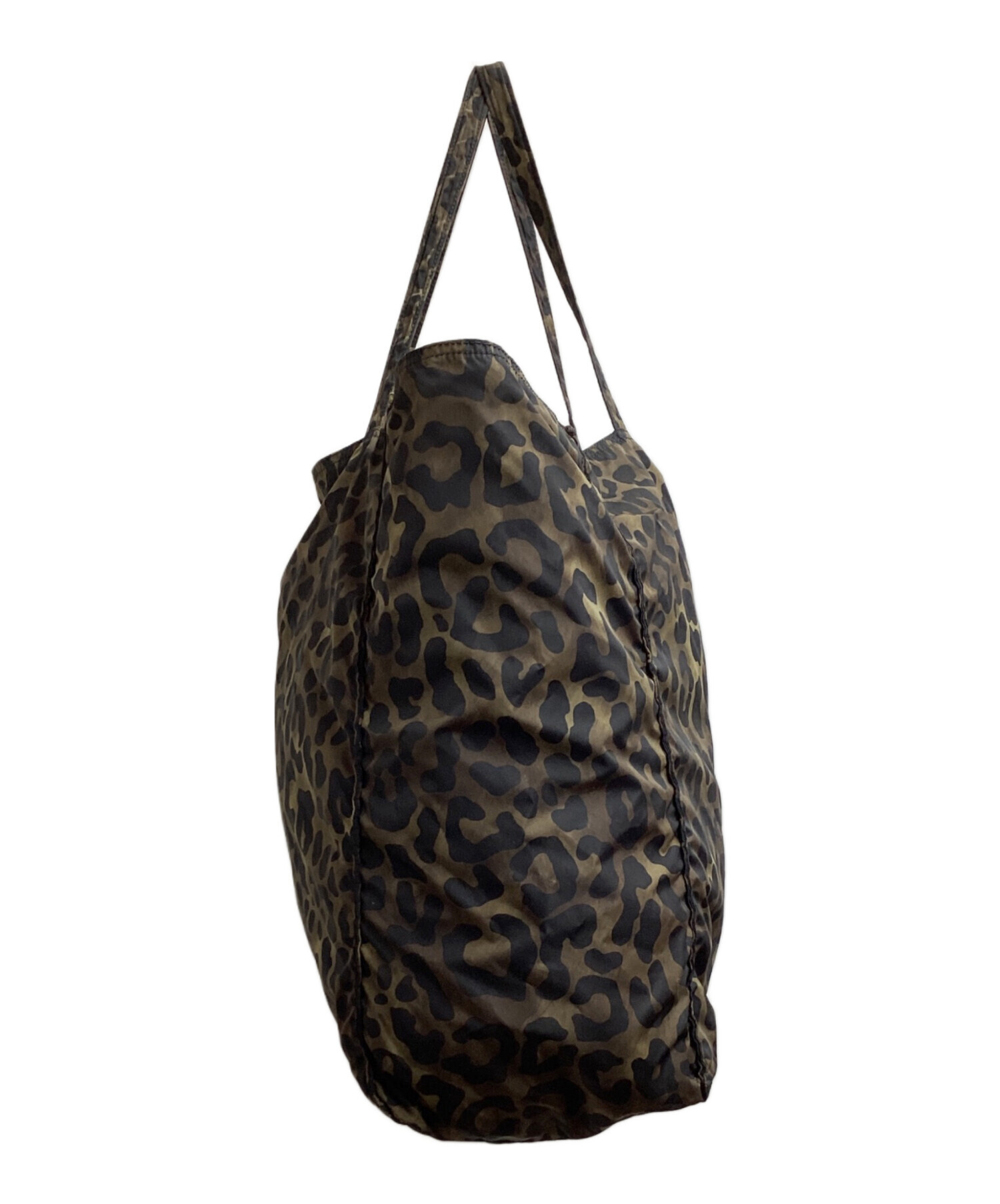 中古・古着通販】PRADA (プラダ) ナイロンレオパード柄エコバッグ