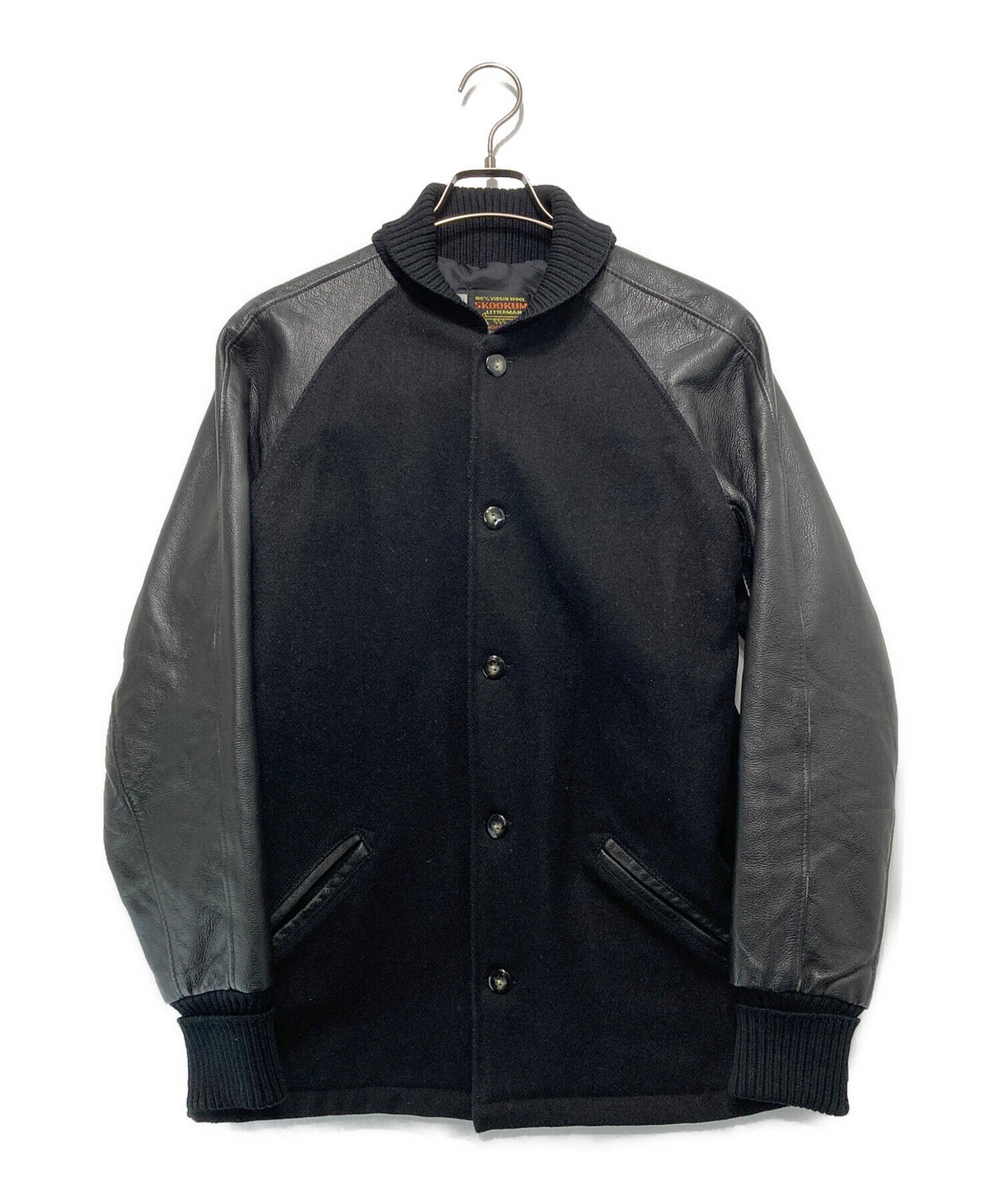 中古・古着通販】SKOOKUM (スクーカム) スタジャン ブラック サイズ:38