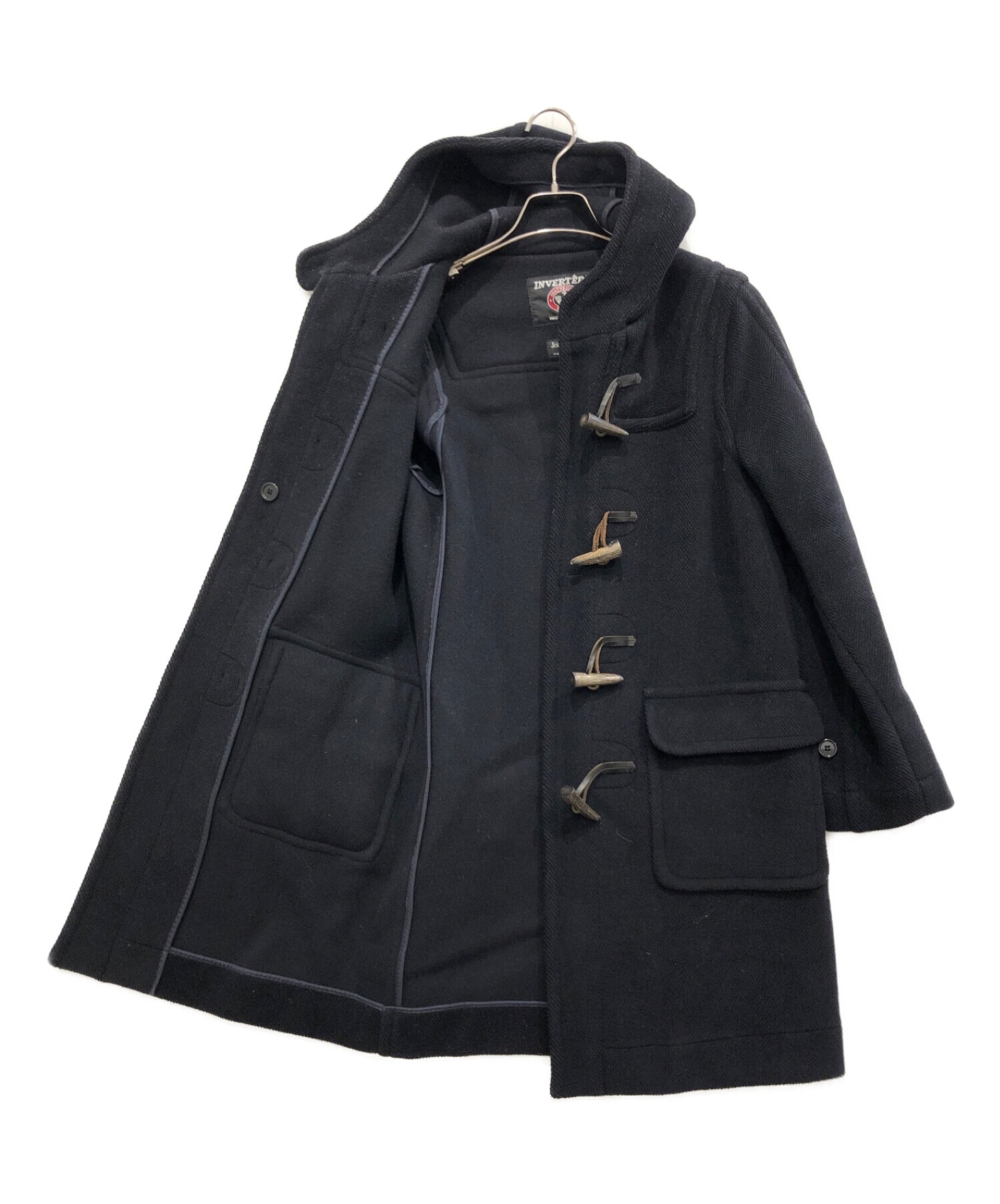 中古・古着通販】INVERTERE (インバーティア) ダッフルコート ネイビー