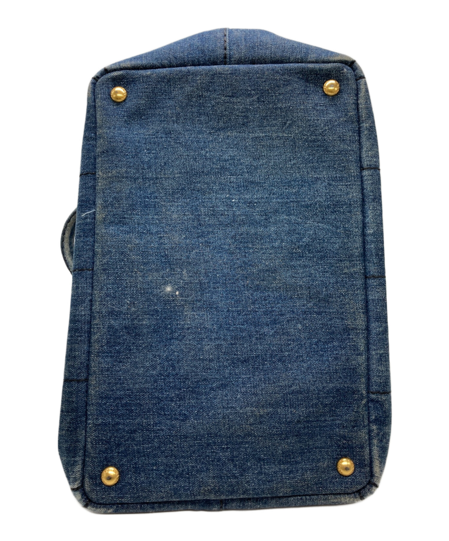 中古・古着通販】PRADA (プラダ) カナパ/デニムトートバッグ ブルー