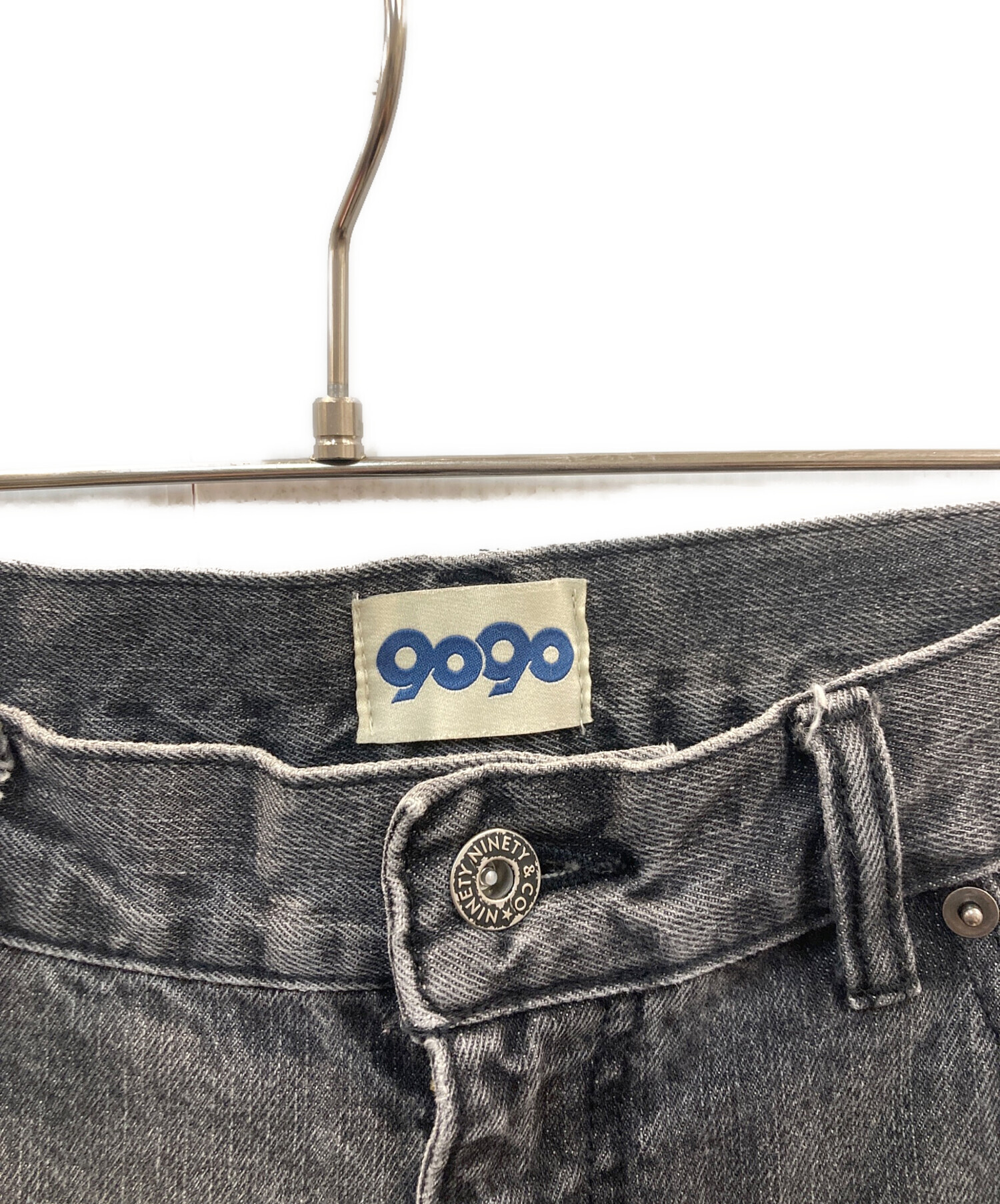 中古・古着通販】9090 (9090) OG Logo Painted Denim Pants ブラック
