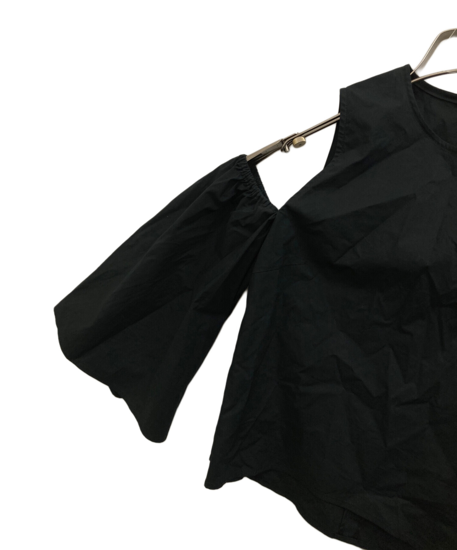 中古・古着通販】YOKO CHAN (ヨーコチャン) 長袖ブラウス ブラック