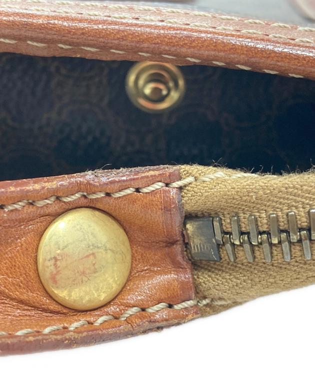 中古・古着通販】CELINE (セリーヌ) マカダム柄ポーチ ブラウン
