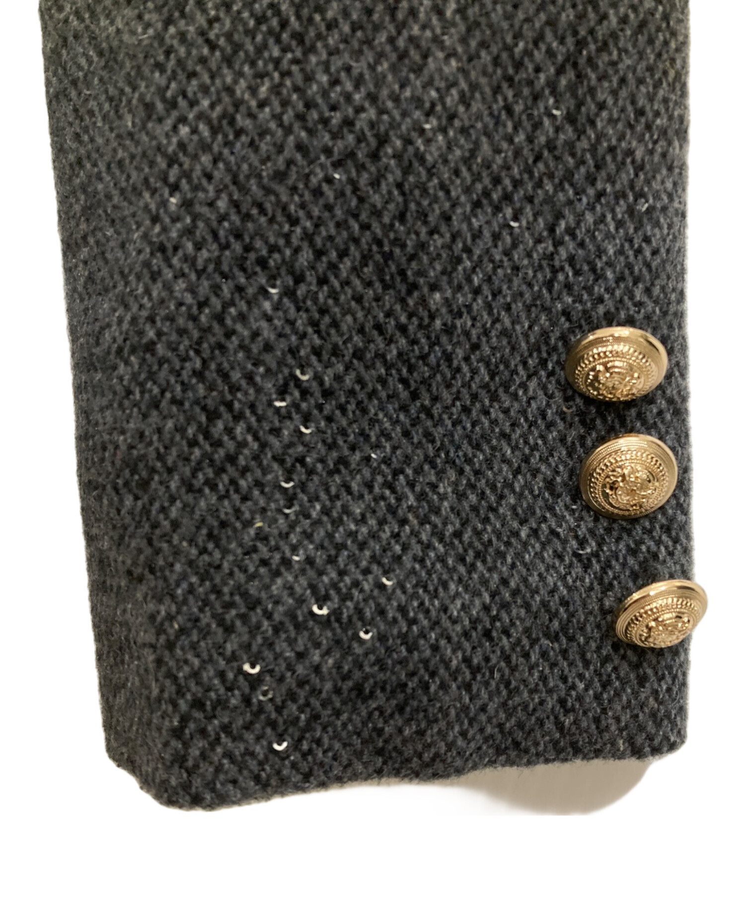 中古・古着通販】M me eme (エムミーエメ) ウールヘリンボーンチュール