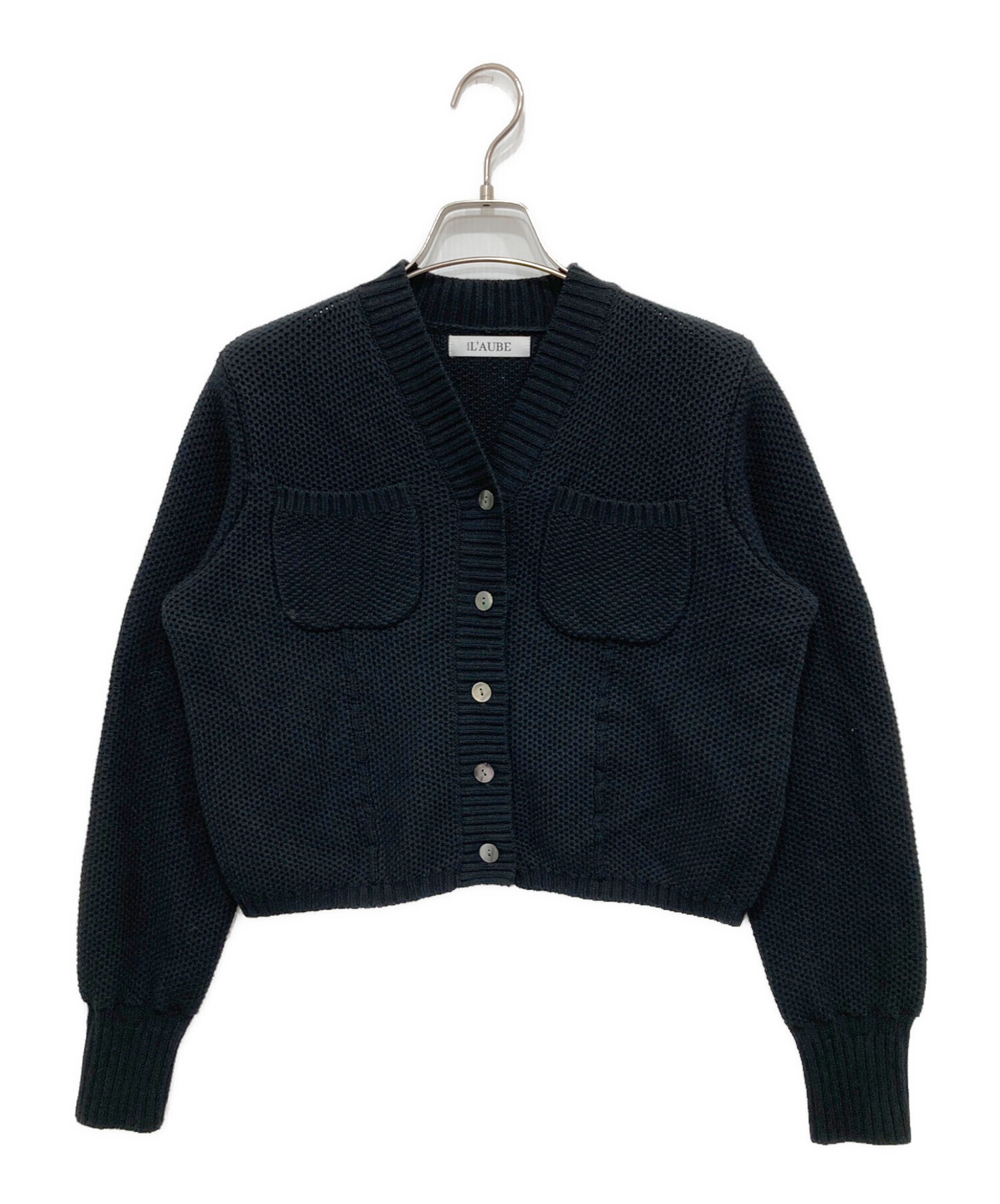 中古・古着通販】L'AUBE BLANC (ローブ ブラン) Basket Knit Cardigan