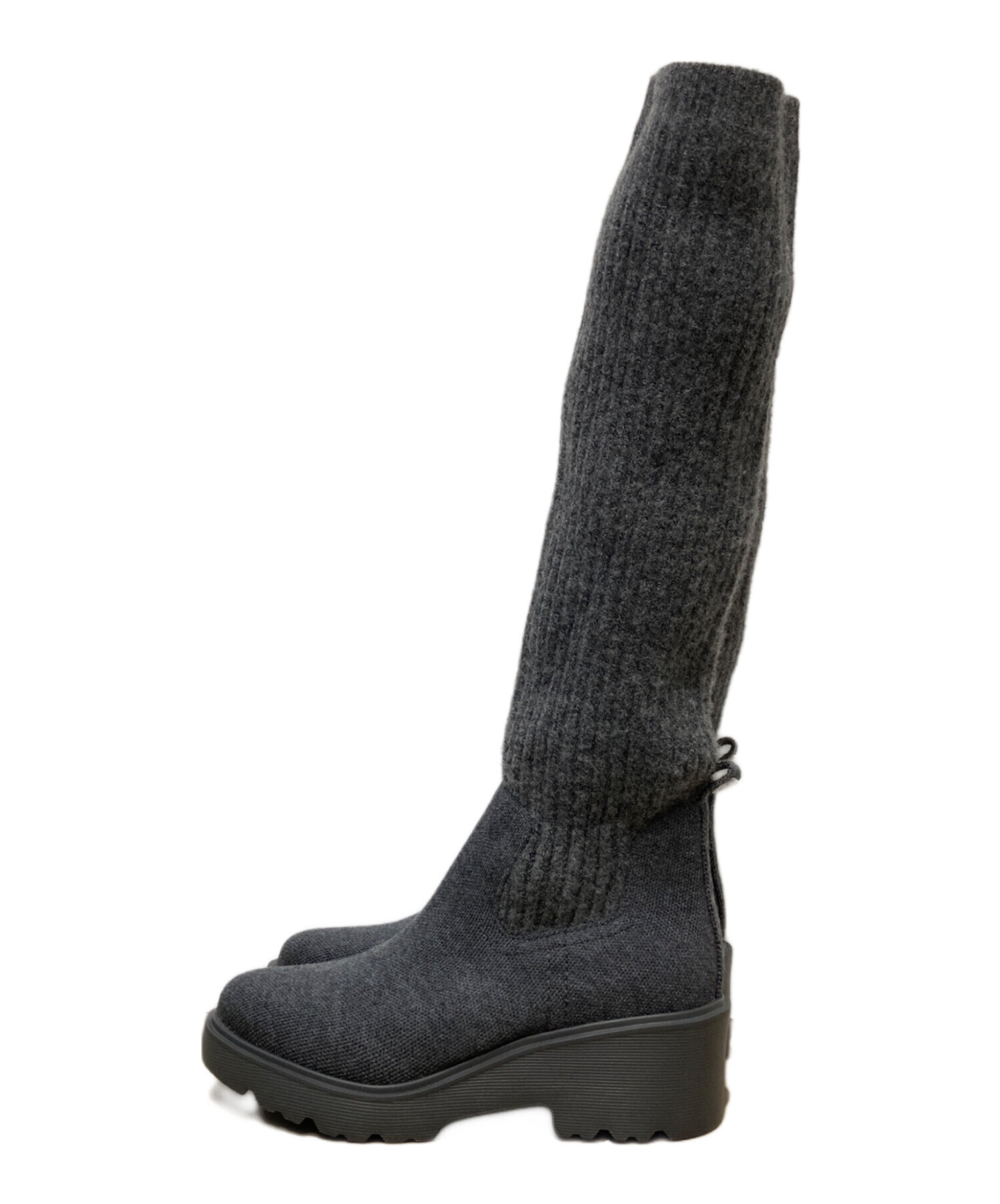 中古・古着通販】VIVAIA (ビバイア) ラウンドトゥ 撥水加工 ニーハイ