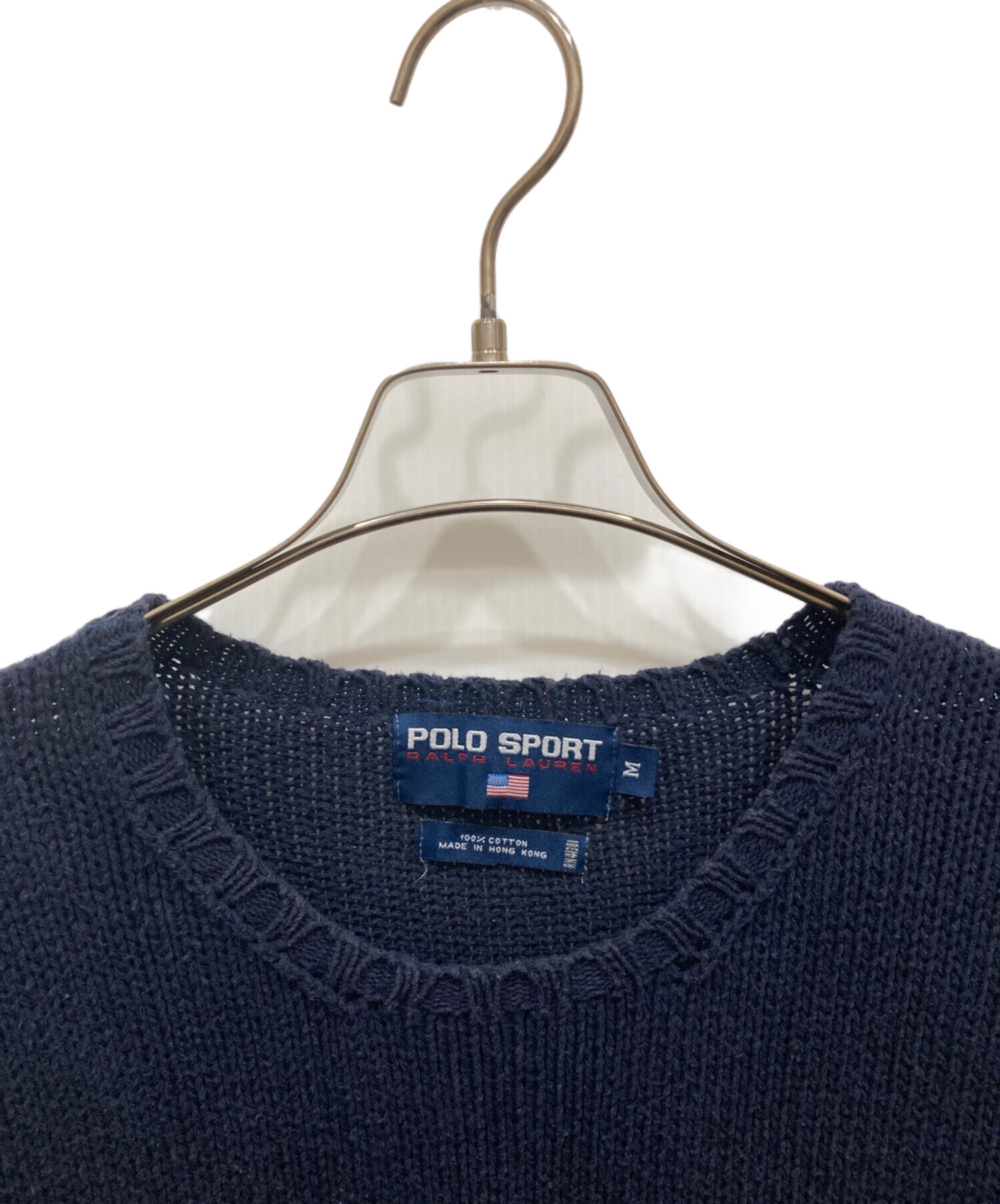 中古・古着通販】POLO SPORT (ポロスポーツ) 90s星条旗ロゴニット