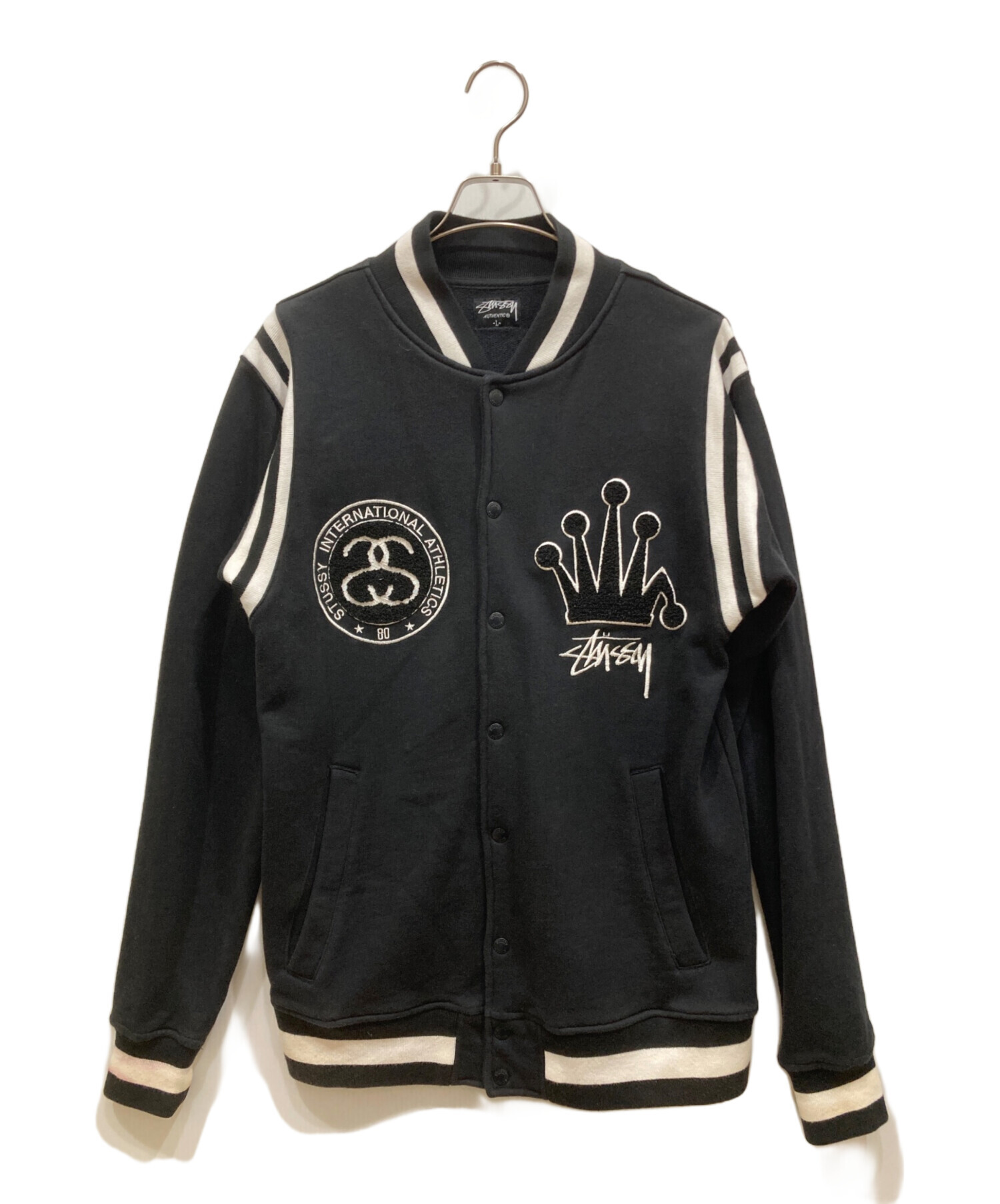 中古・古着通販】stussy (ステューシー) スタジャン ブラック サイズ