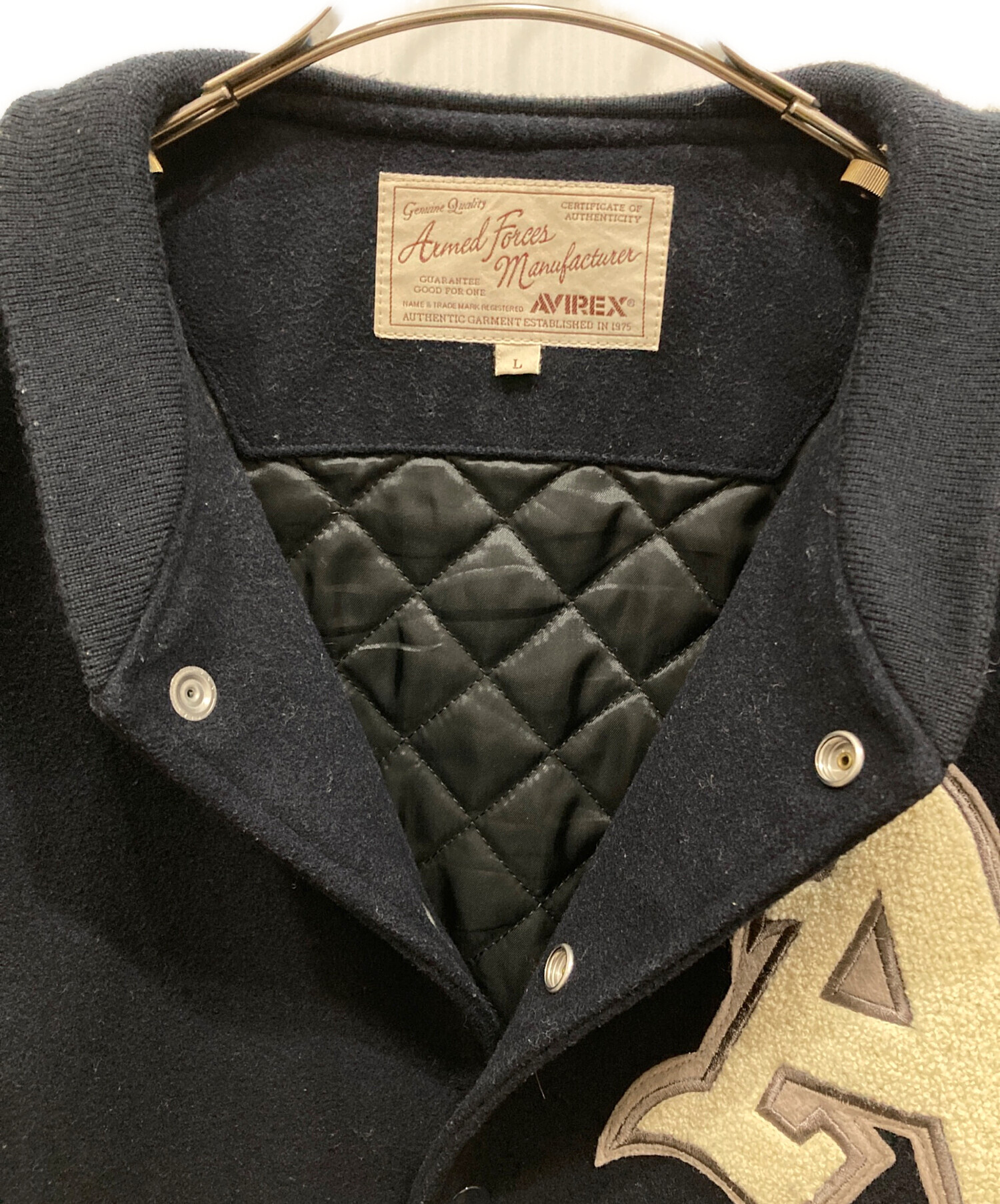 中古・古着通販】AVIREX (アヴィレックス) スタジャン ネイビー