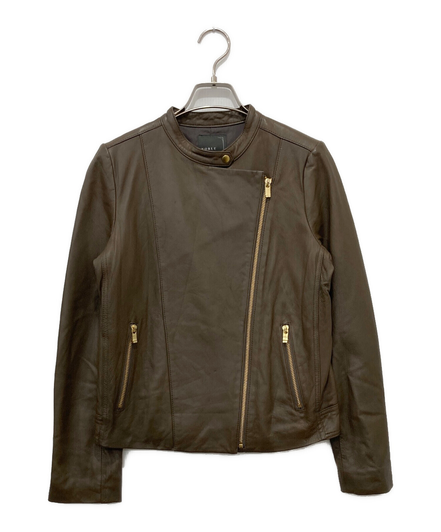 中古・古着通販】Noble (ノーブル) ソフトラムレザーライダース