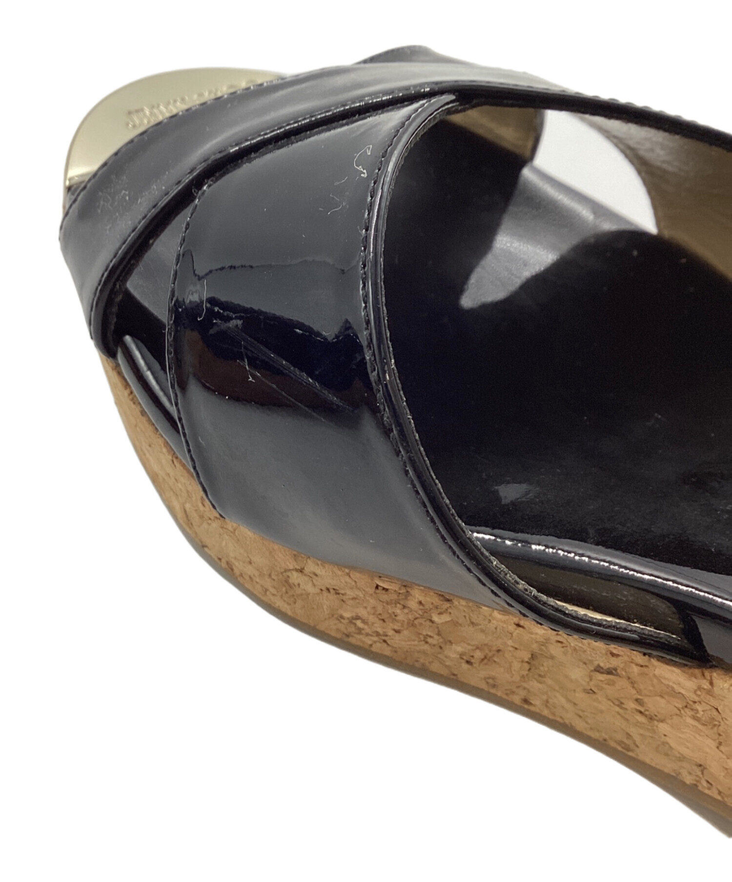 中古・古着通販】JIMMY CHOO (ジミーチュウ) サンダル ブラック サイズ