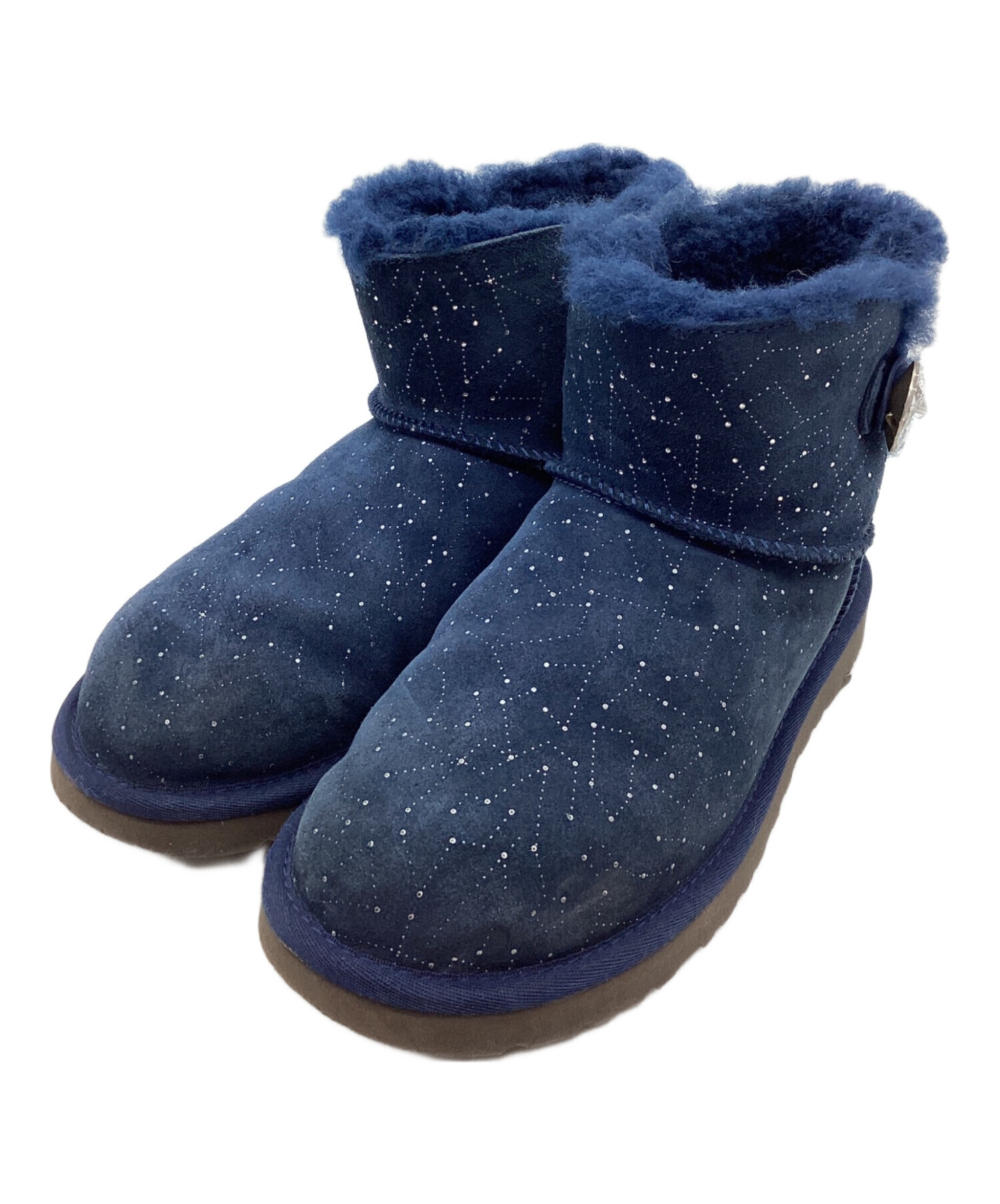 中古・古着通販】UGG (アグ) ムートンブーツ ネイビー サイズ:24