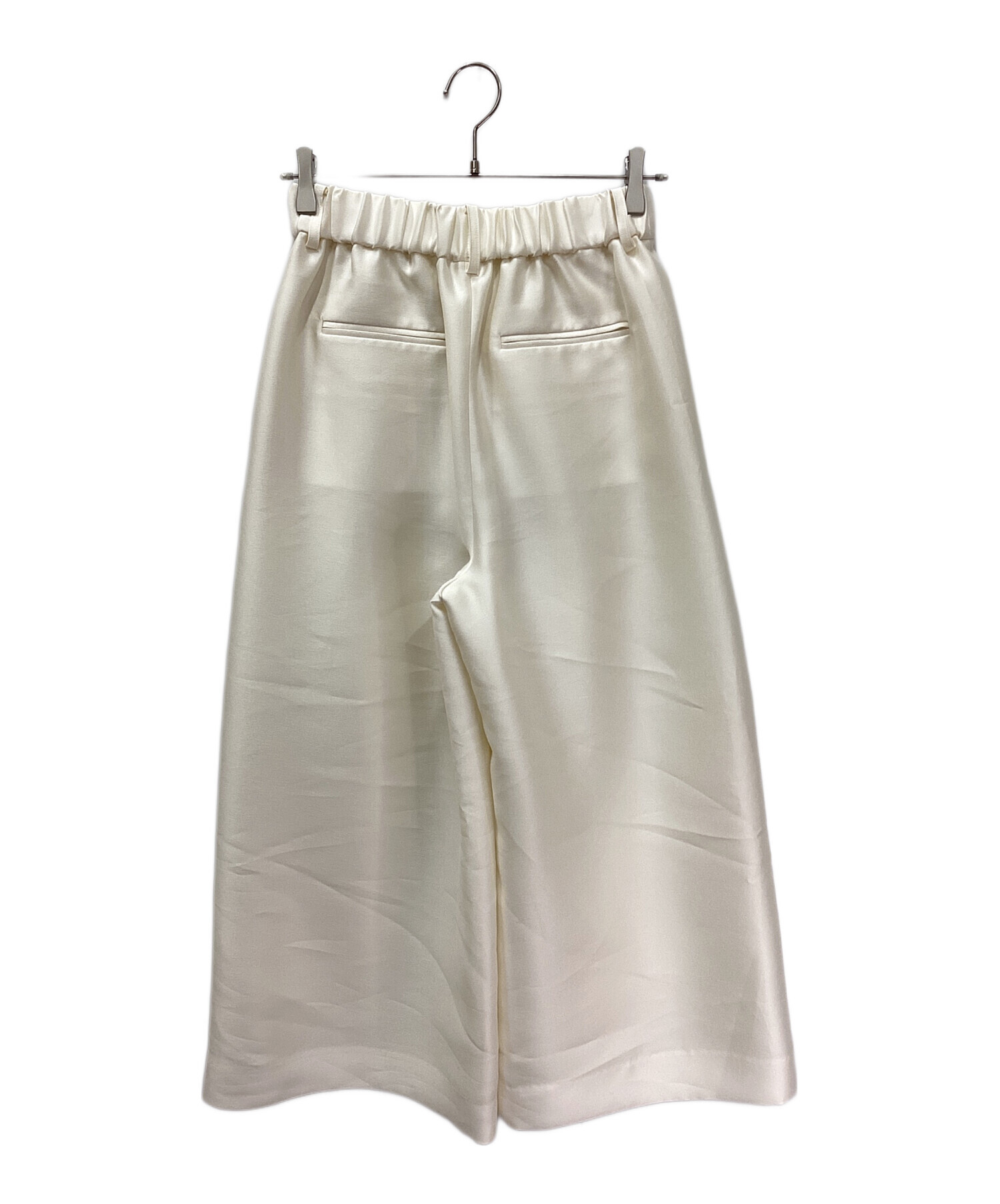 中古・古着通販】Heve (ヘイヴ) シアーサテンガウチョパンツ バニラ